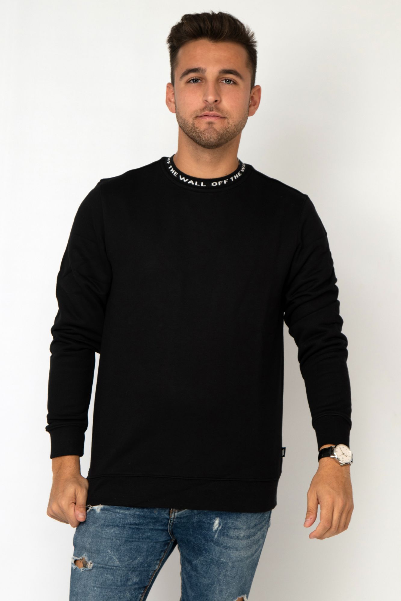 VANS OTW JACQUARD CREW en color NEGRO (1)