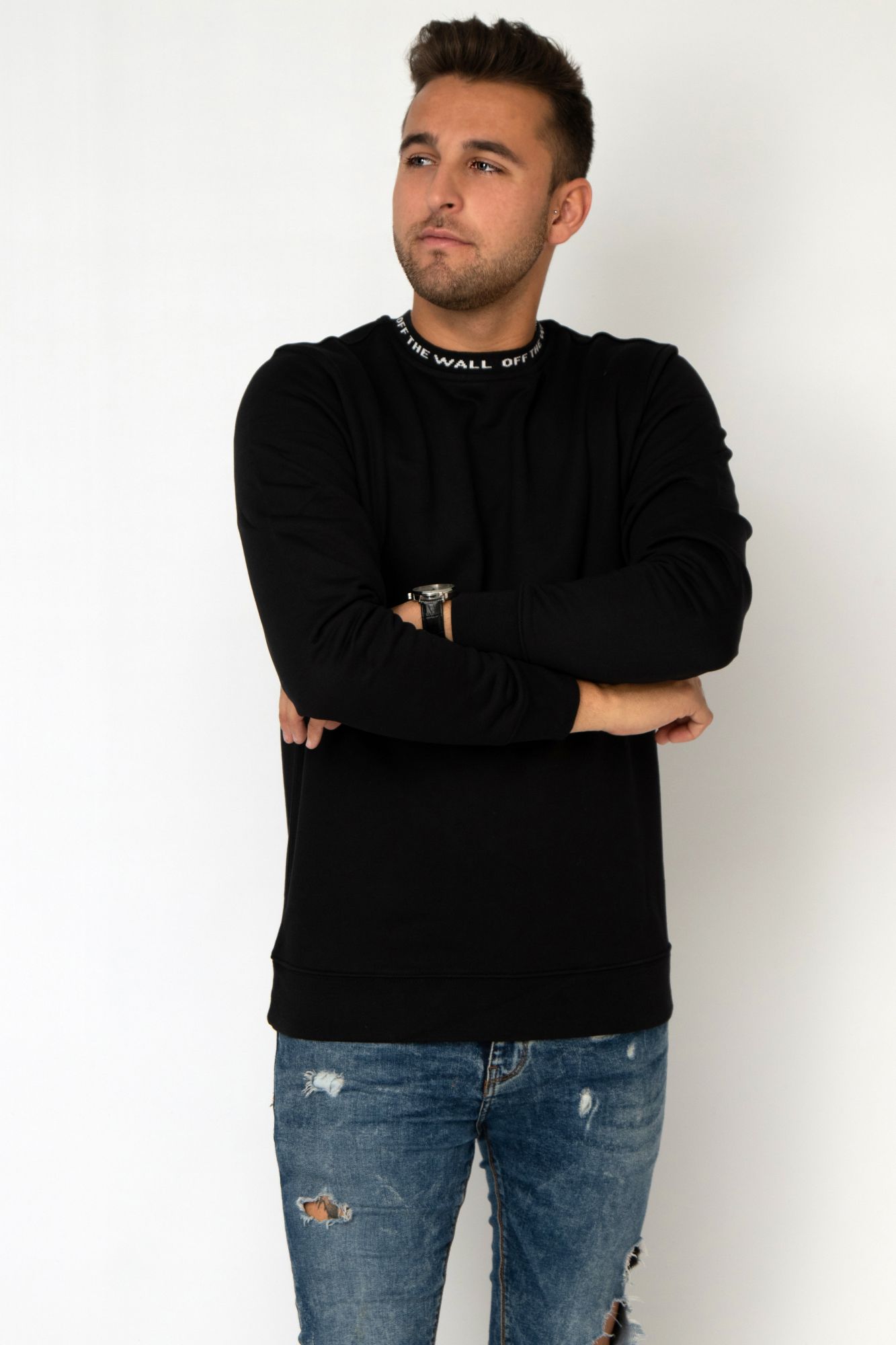 VANS OTW JACQUARD CREW en color NEGRO (3)