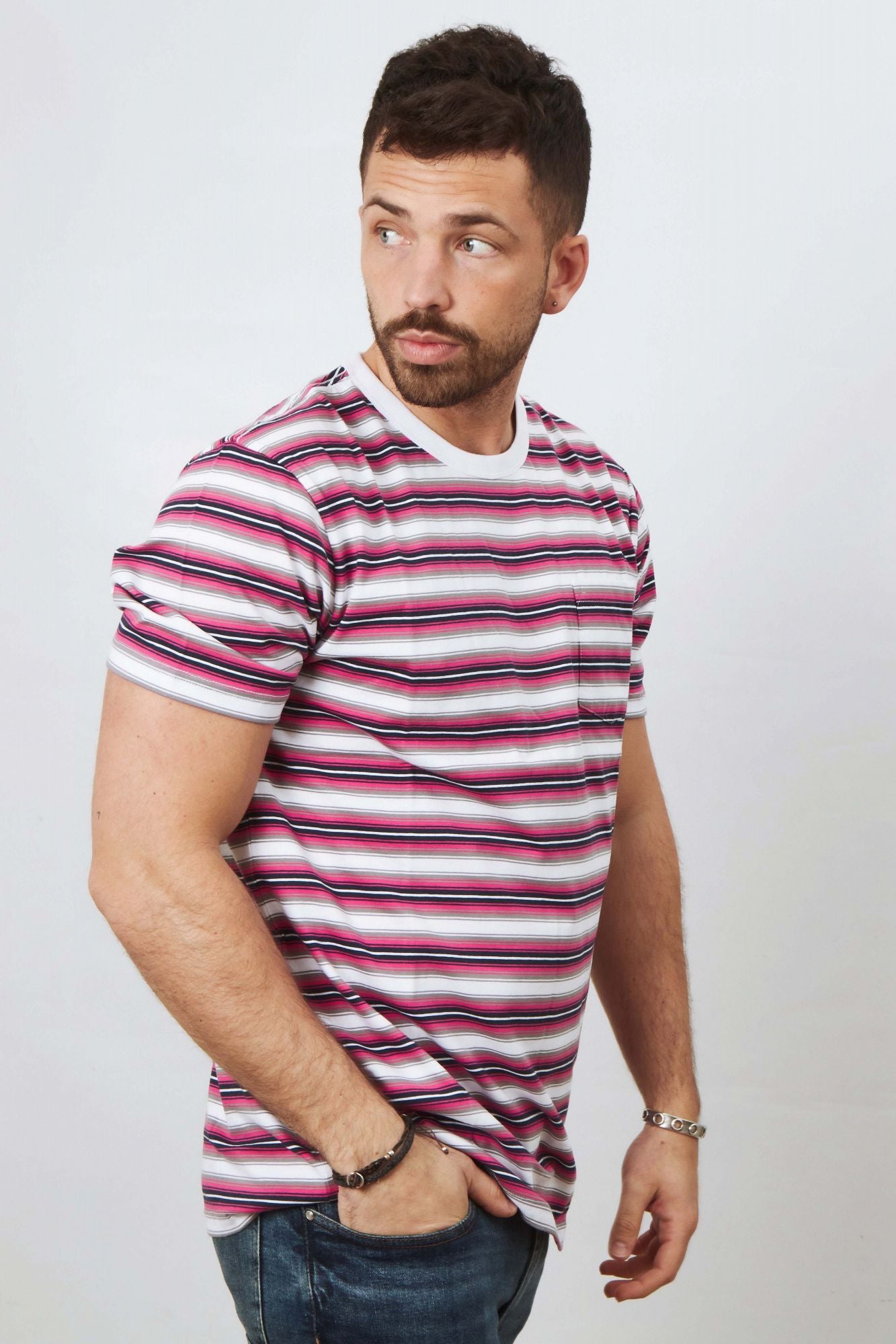 VANS KNOLLWOOD STRIPE en color ROSA (2)