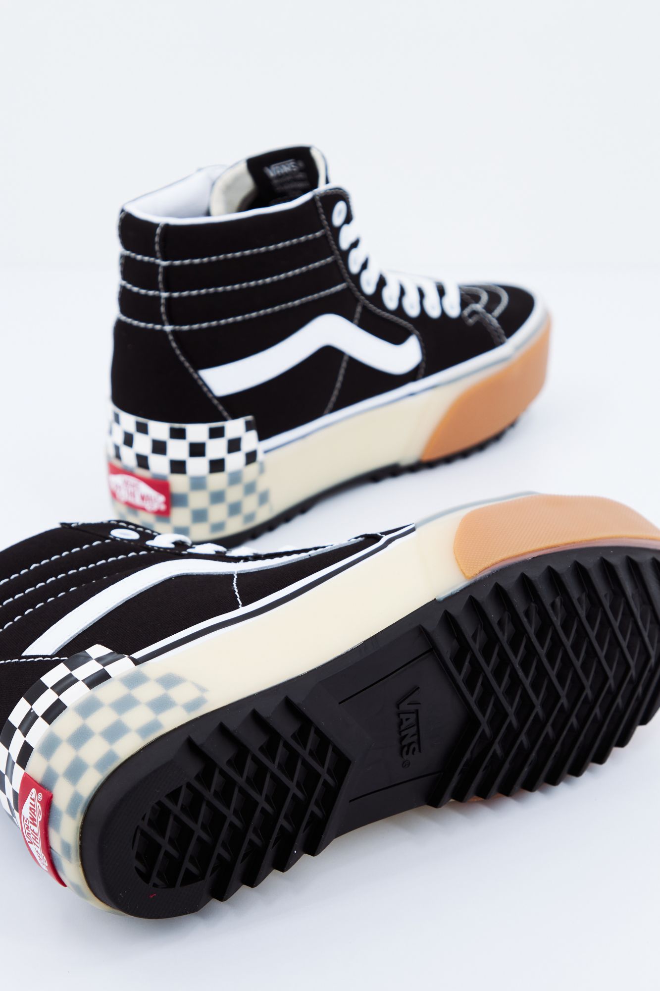 VANS UA SK8-HI STACKED en color NEGRO (4)