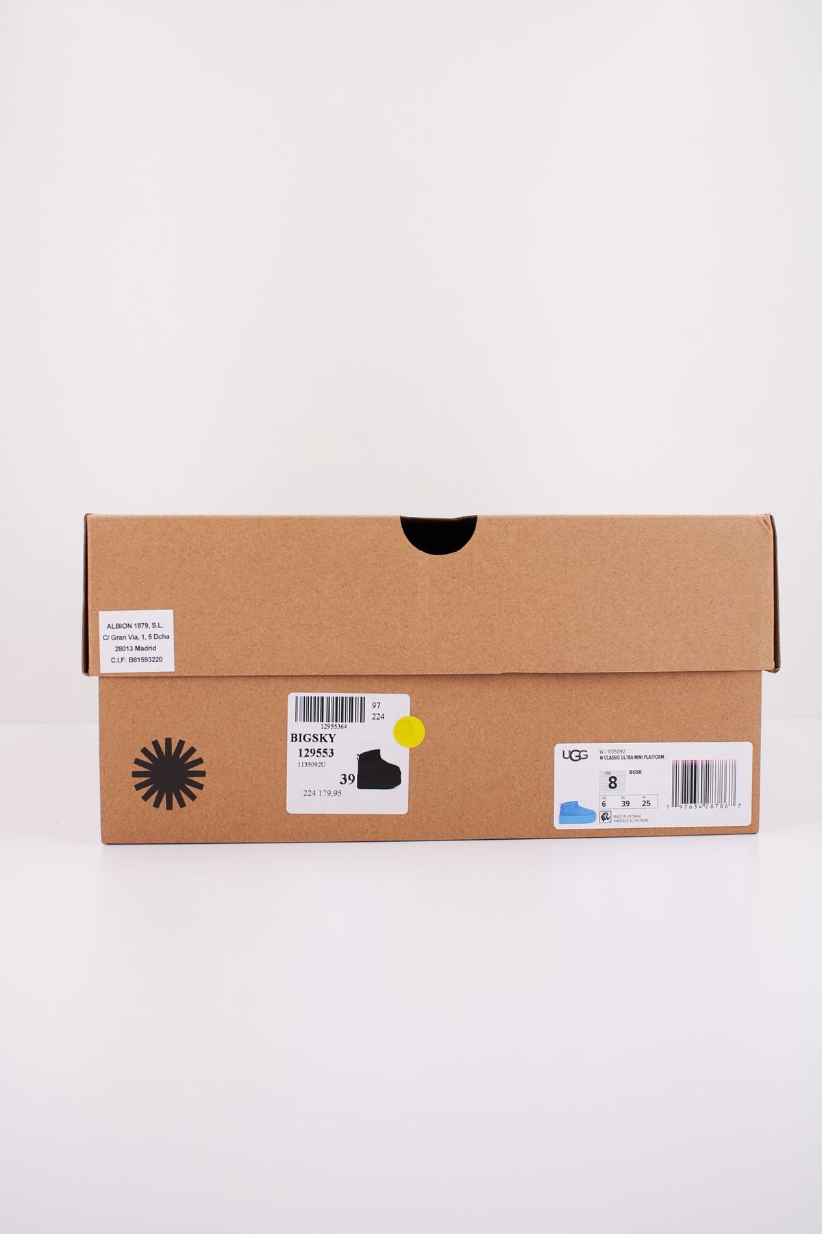 UGG CLASSIC ULTRA MINI PLATFORM 1135092U en color AZUL (6)