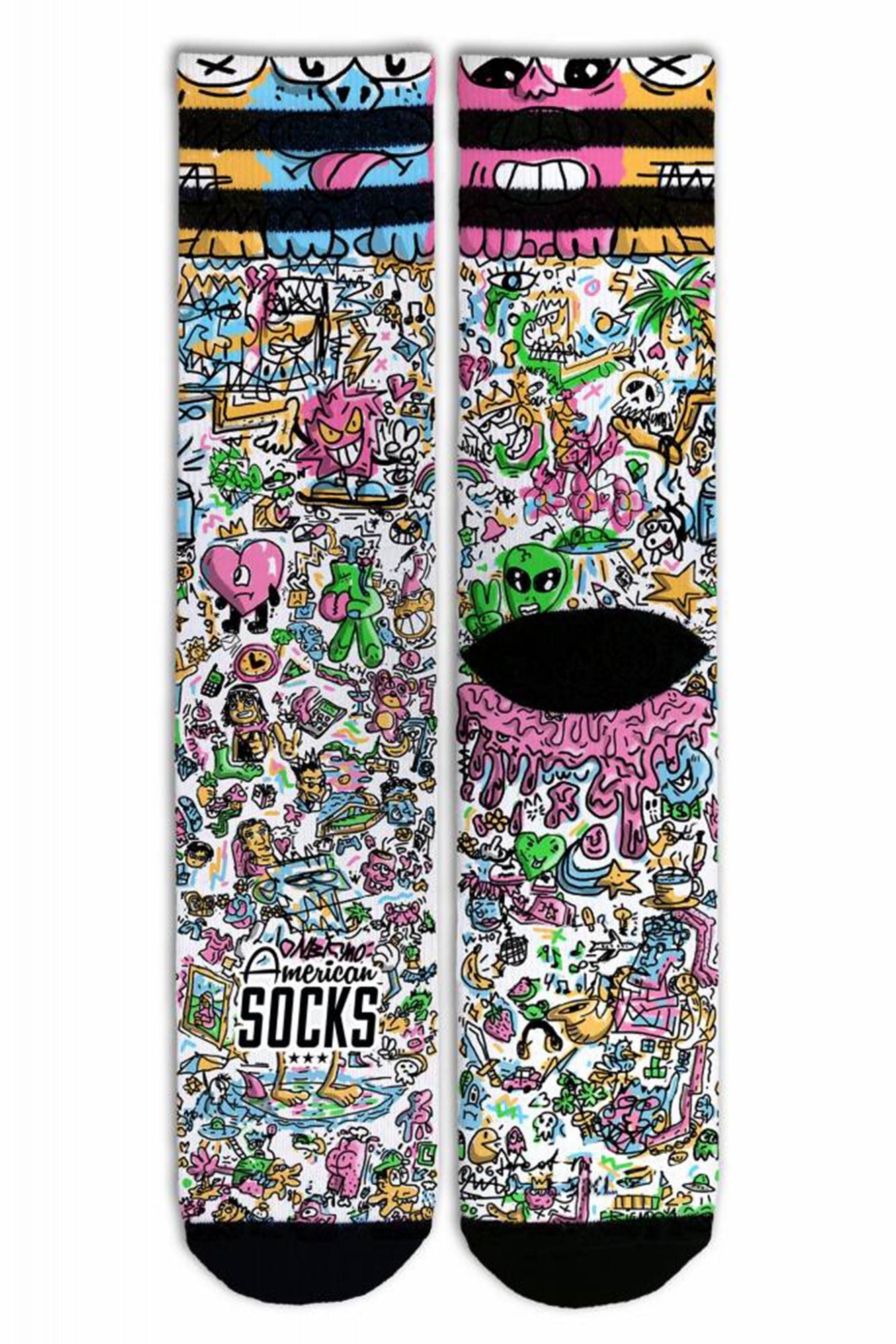AMERICAN SOCKS DOODLE en color MULTICOLOR (2)
