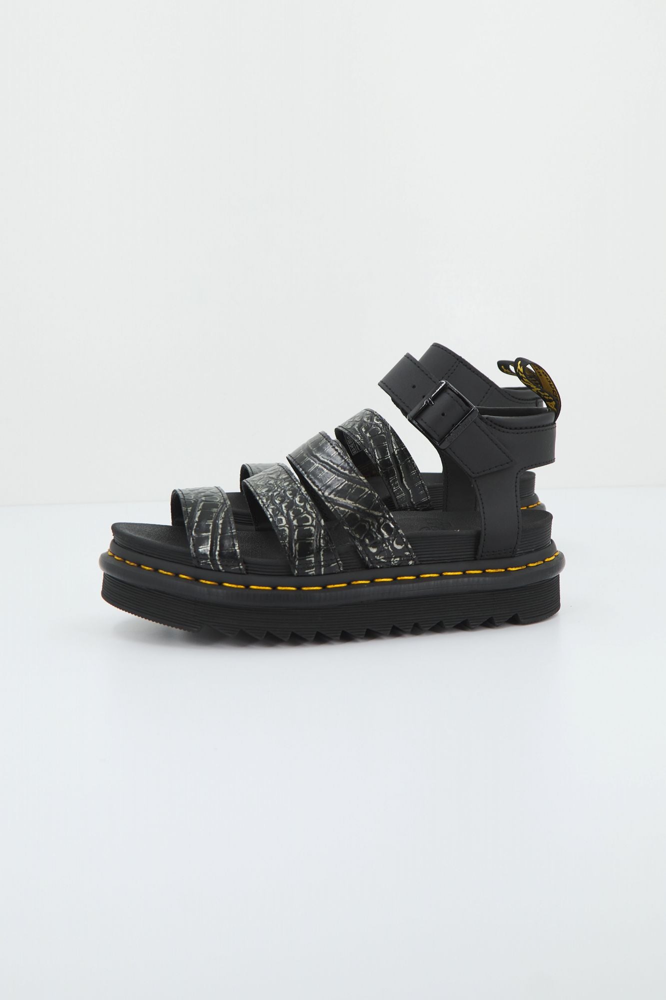 DR. MARTENS BLAIRE GUNMETAL WILD CROC en color NEGRO (1)