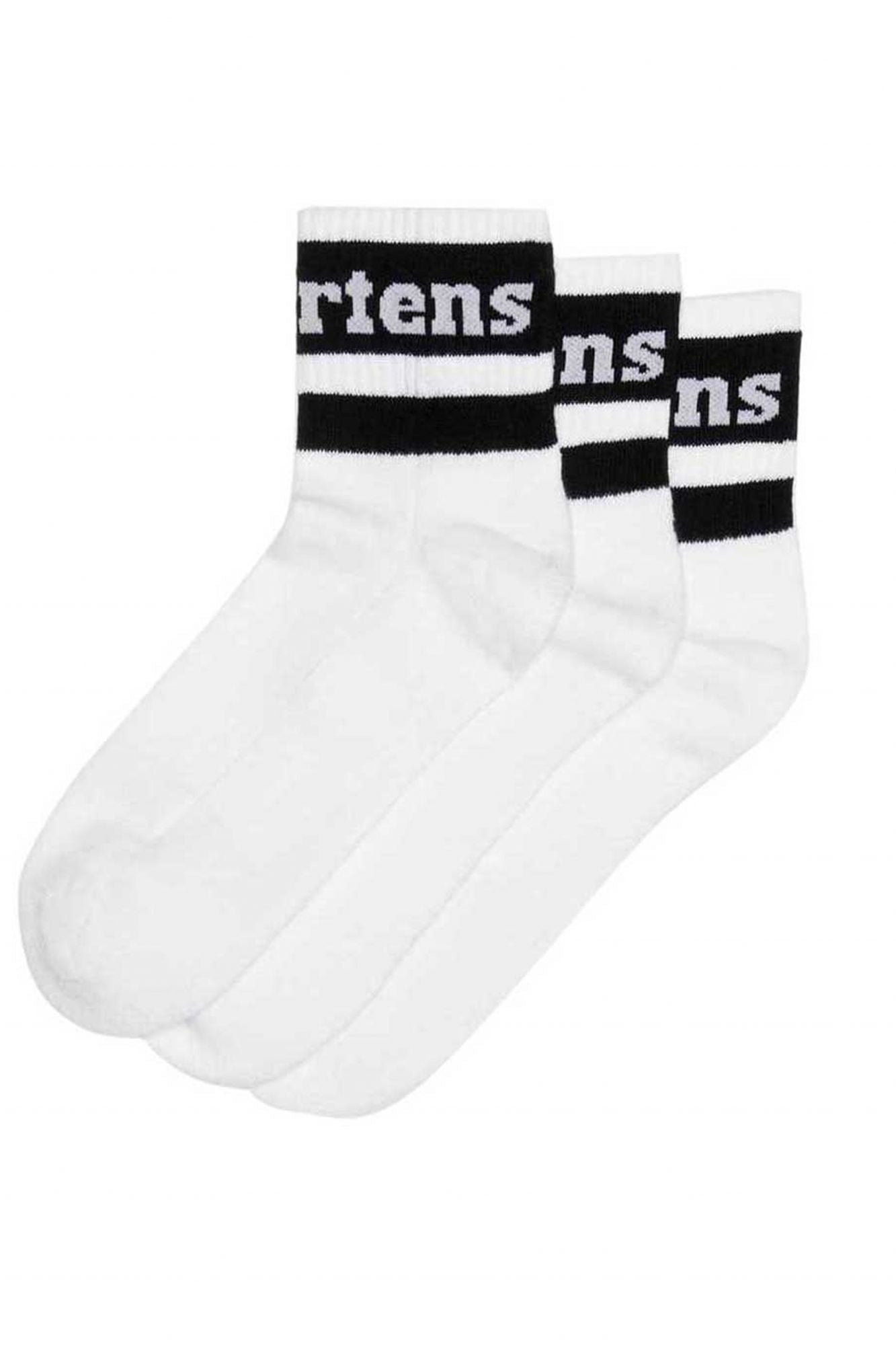 DR. MARTENS AD020102 SHORT ATHLETIC 3PK SOCK en color BLANCO (1)
