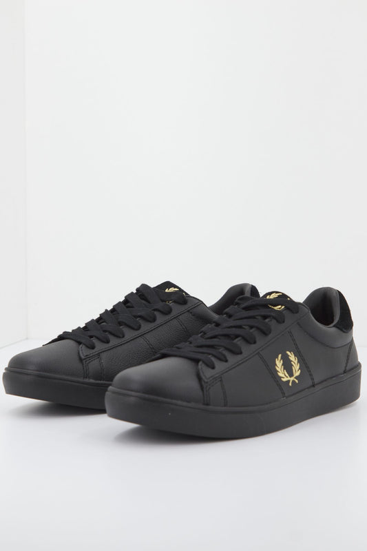 FRED PERRY SPENCER TUMBLED LTH en color NEGRO (1)