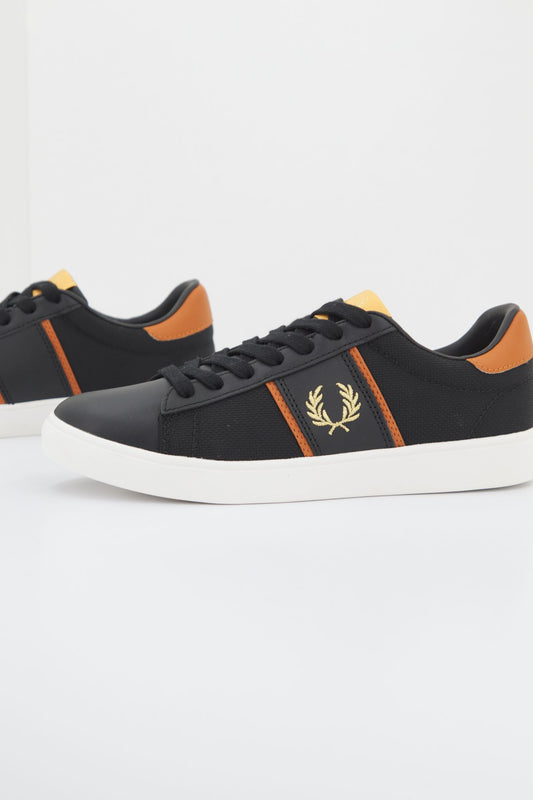 FRED PERRY SPENCER TEXTURED PL en color NEGRO (1)