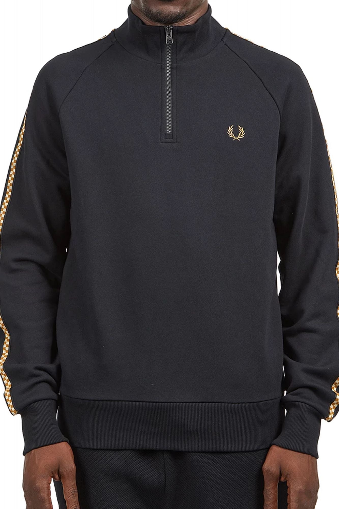 Perry Half Zip Sweatshirt Fred Perry Sweatshirt Schwarz Fred Perry