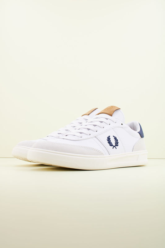 FRED PERRY LEATHER en color BLANCO (2)