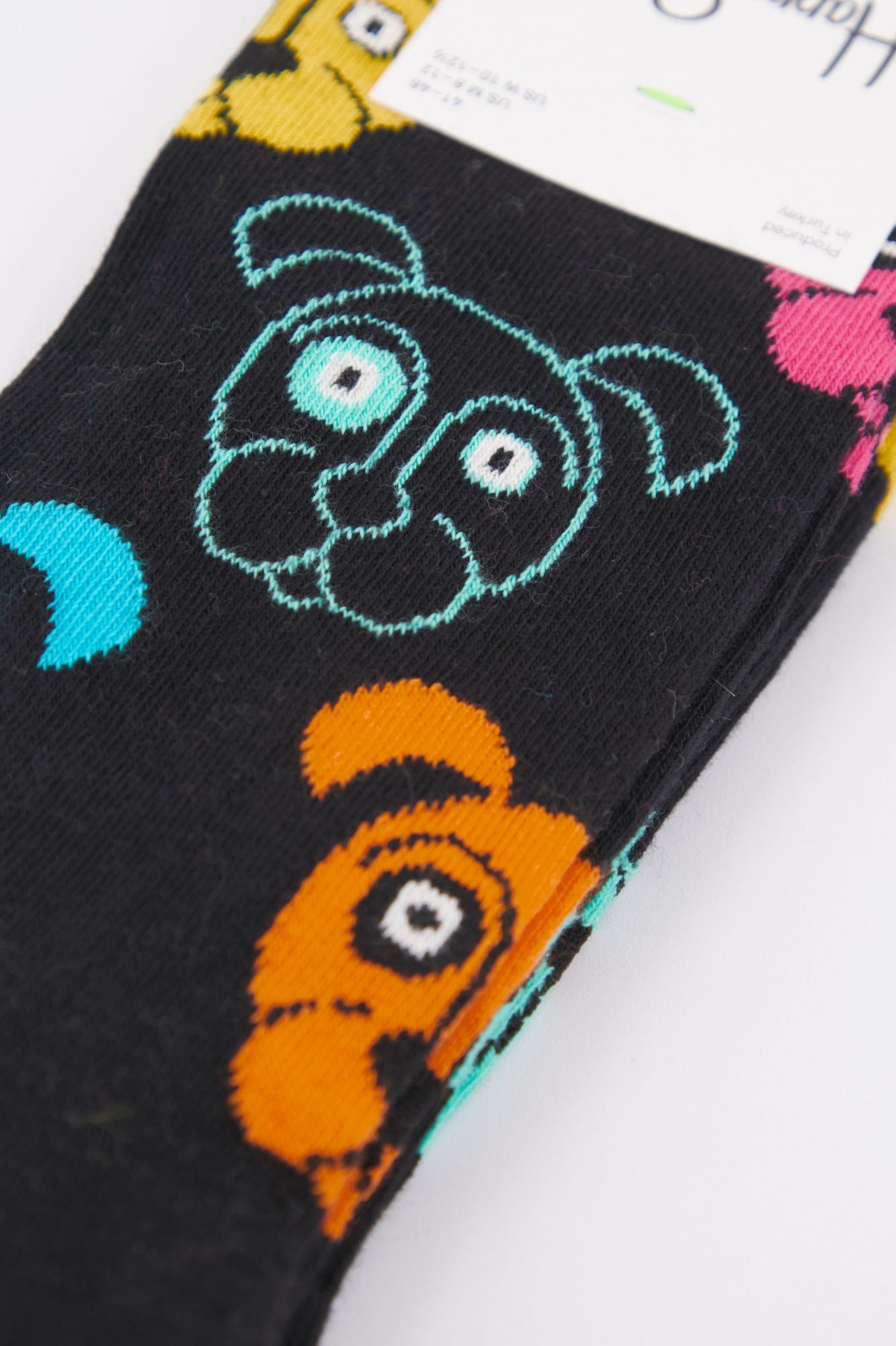 HAPPY SOCKS DOG01 9001 en color NEGRO (4)