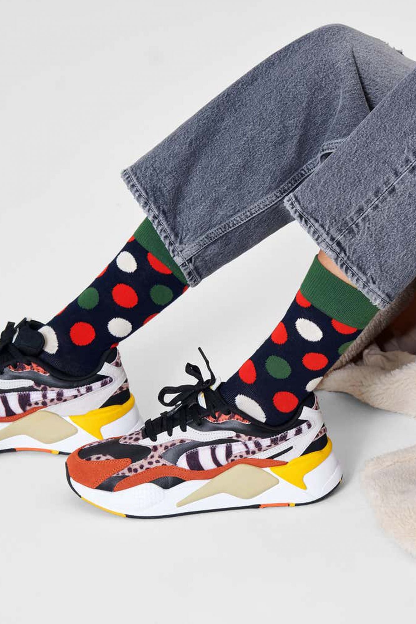 HAPPY SOCKS BIG DOT SOCK en color AZUL (4)