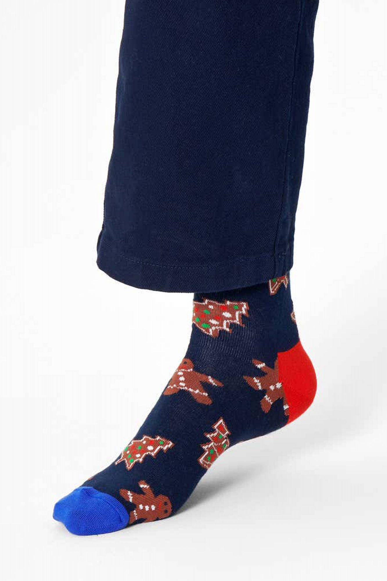 HAPPY SOCKS GCO01 6500 GINGERBREAD COOKIES en color AZUL (3)