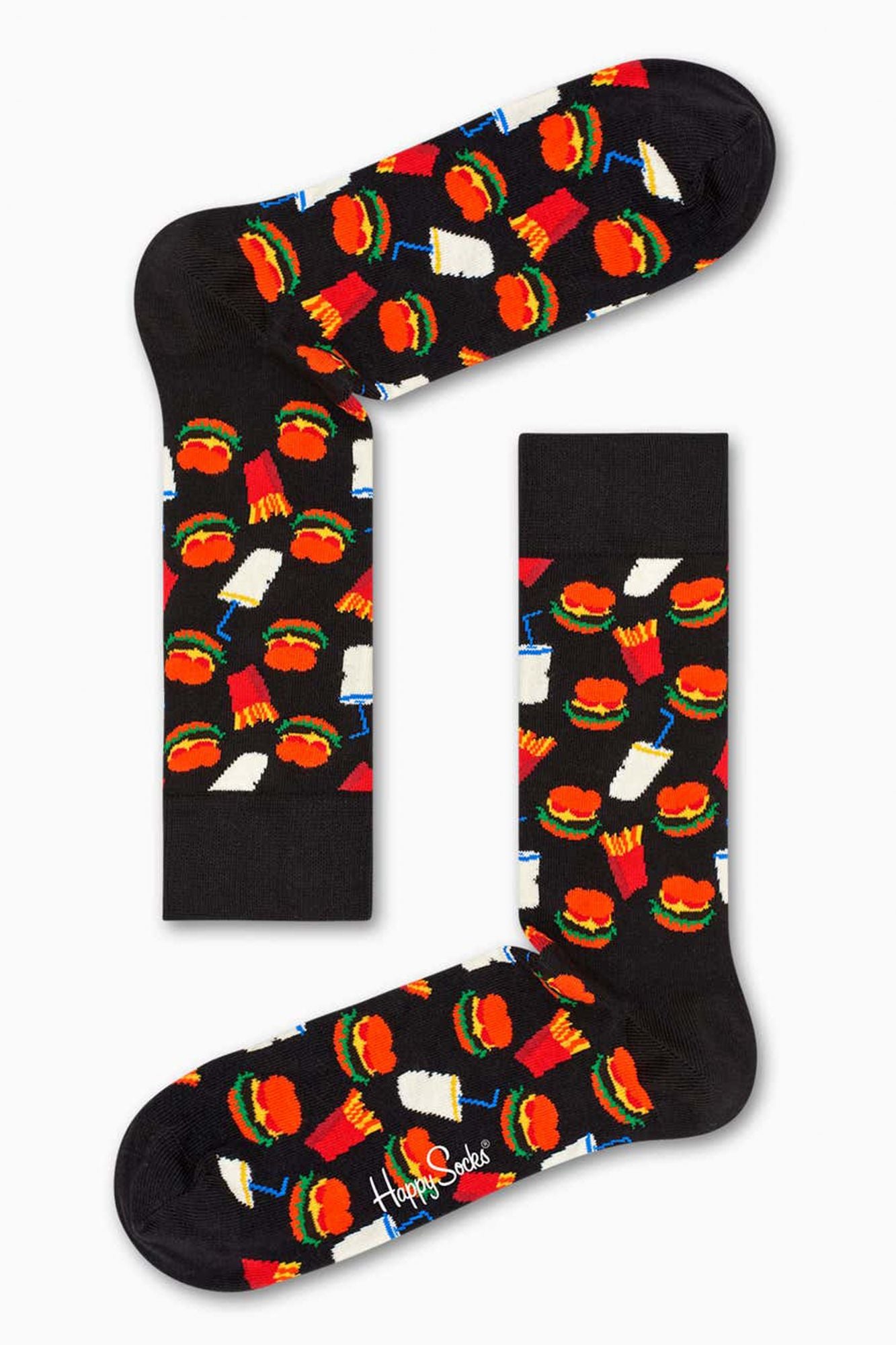 HAPPY SOCKS HAMBURGER SOCK en color AZUL (1)