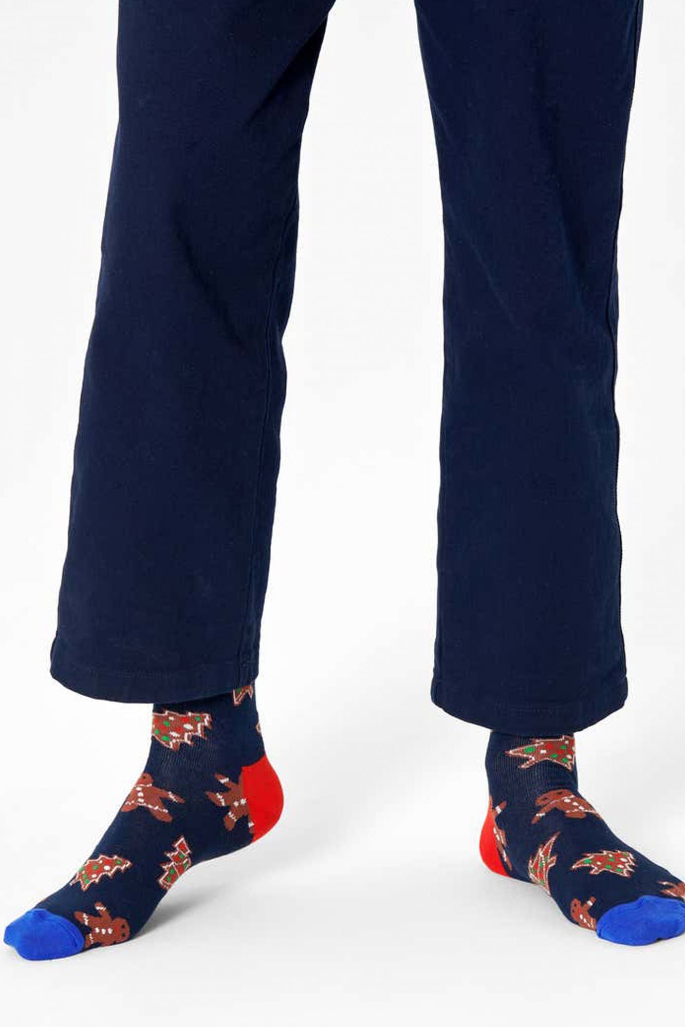 HAPPY SOCKS GINGERBREAD COOKIES GIF en color AZUL (3)