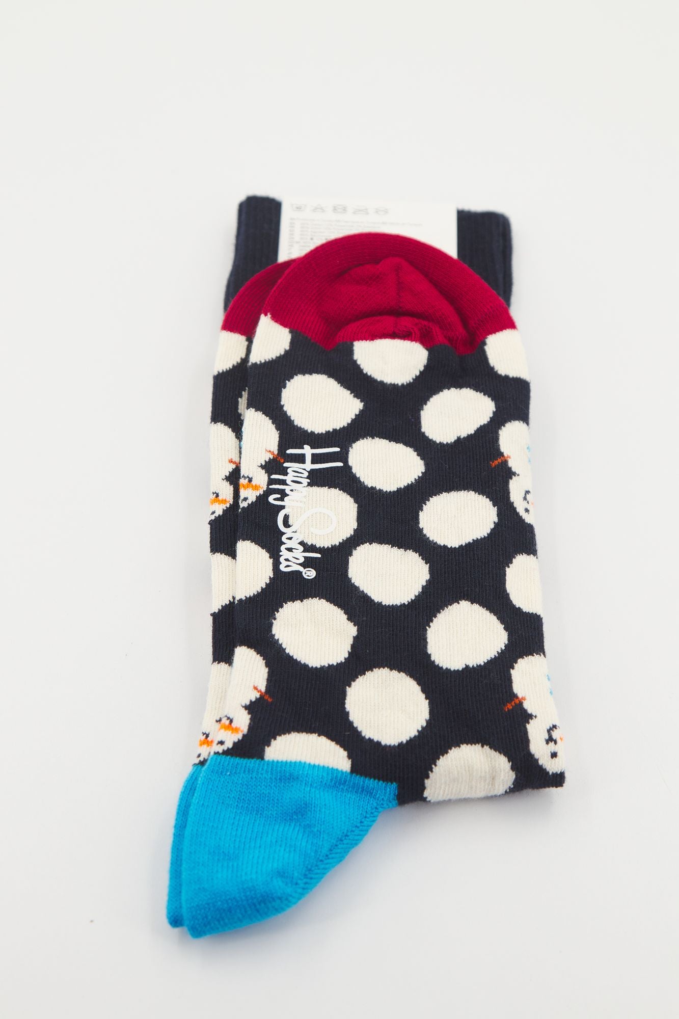 HAPPY SOCKS BIG DOT SNOWMAN en color AZUL (2)
