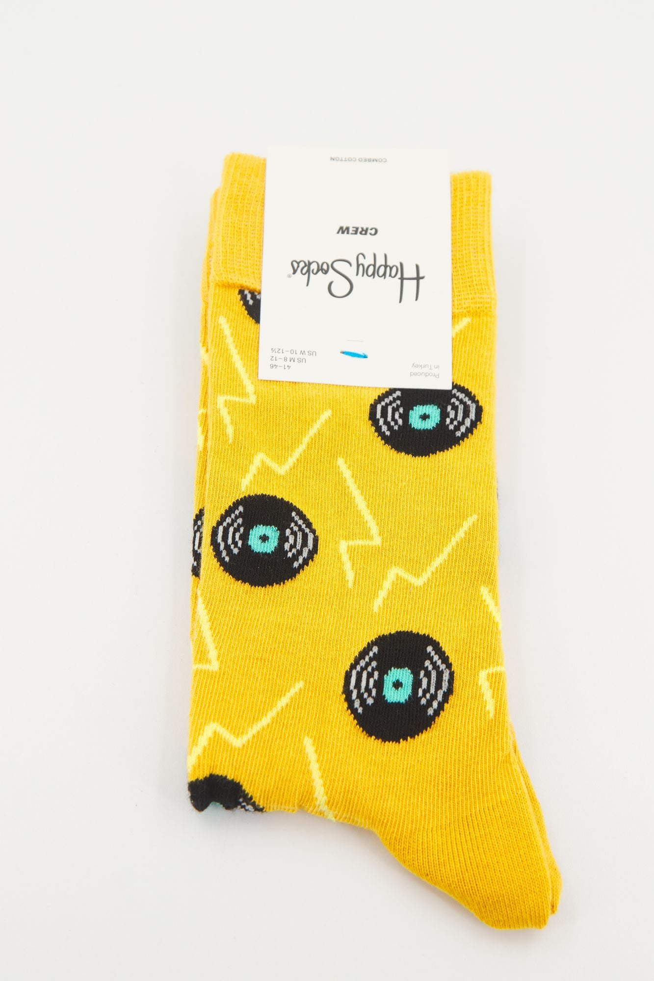 HAPPY SOCKS VINYL en color AMARILLO (1)