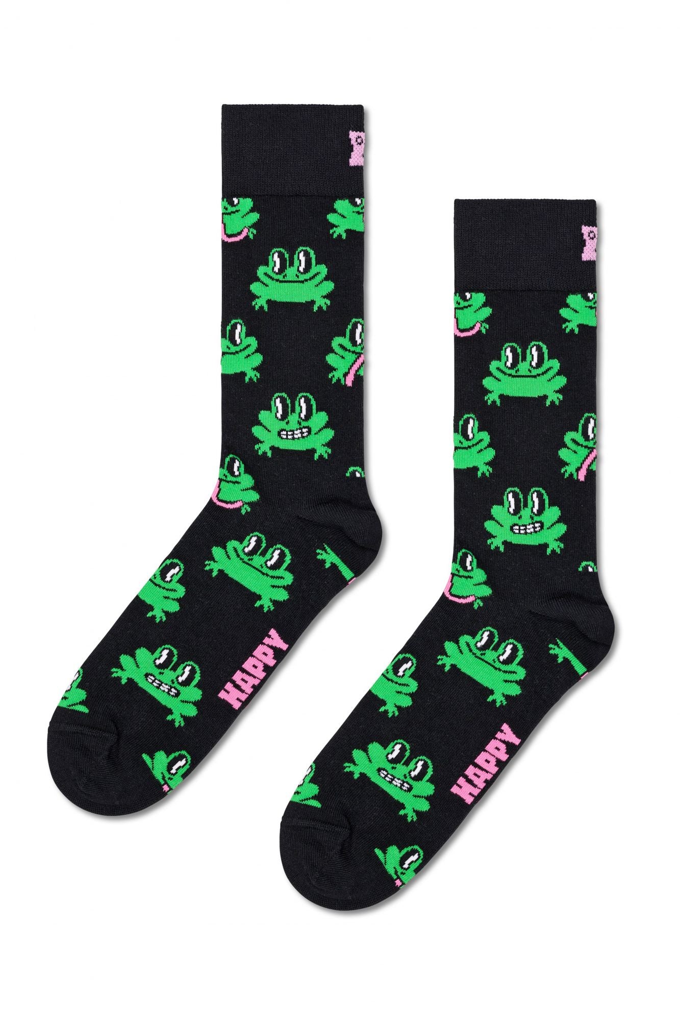 HAPPY SOCKS FROG SOCK en color NEGRO (1)