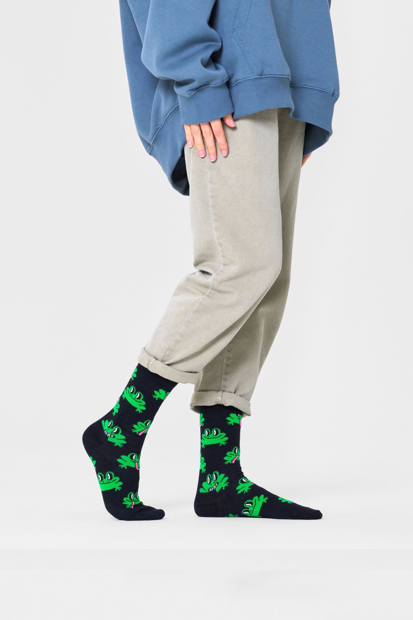 HAPPY SOCKS FROG SOCK en color NEGRO (2)