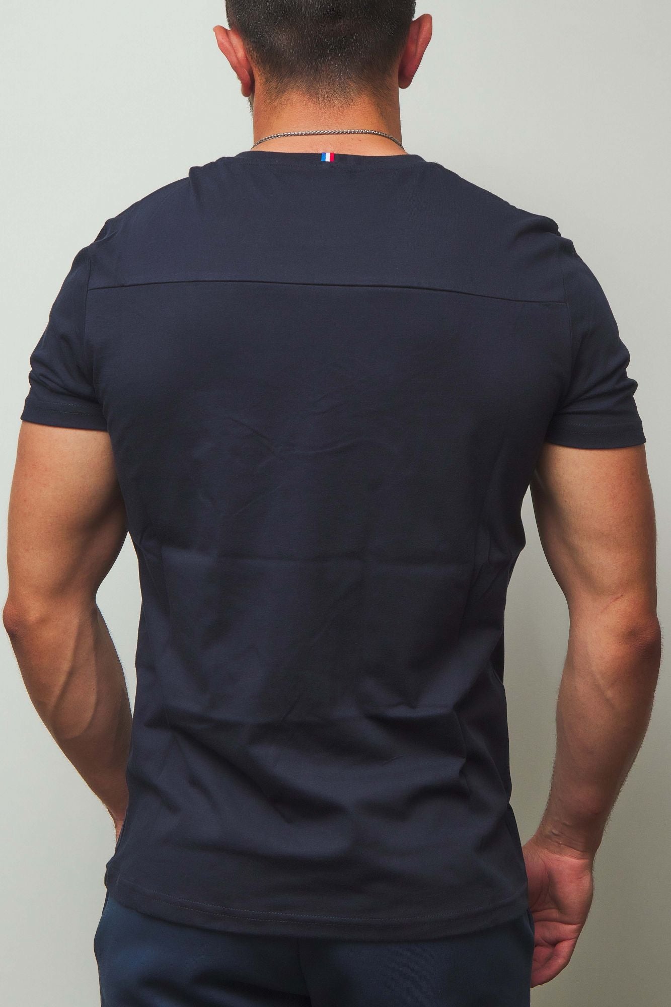 LE COQ SPORTIF TRI Tee SS N en color AZUL (3)