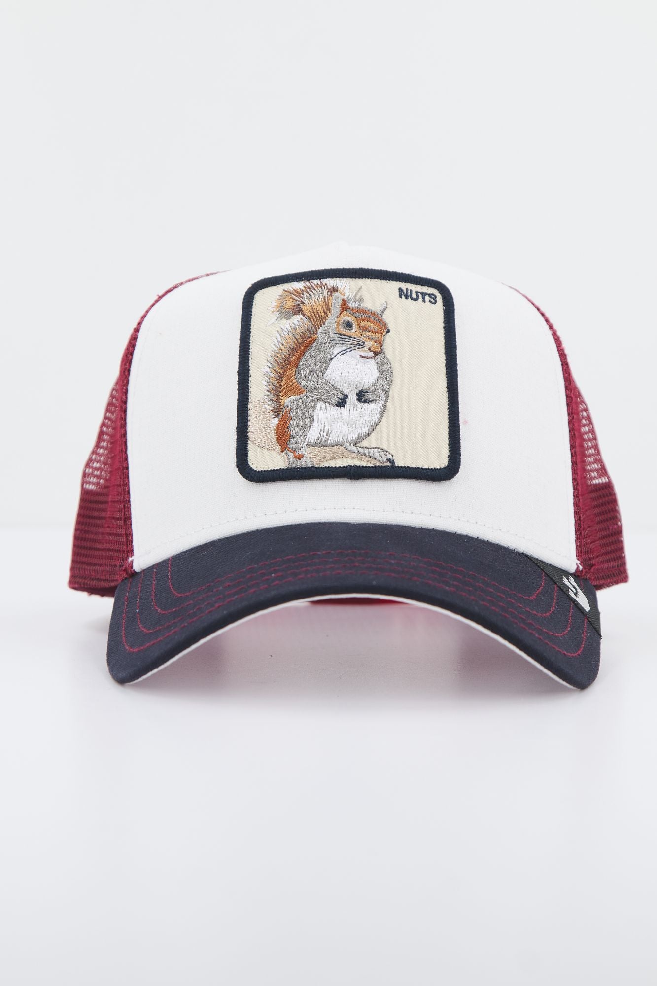 GOORIN BROS THE NUTTS SQUIRREL en color BURDEOS (1)