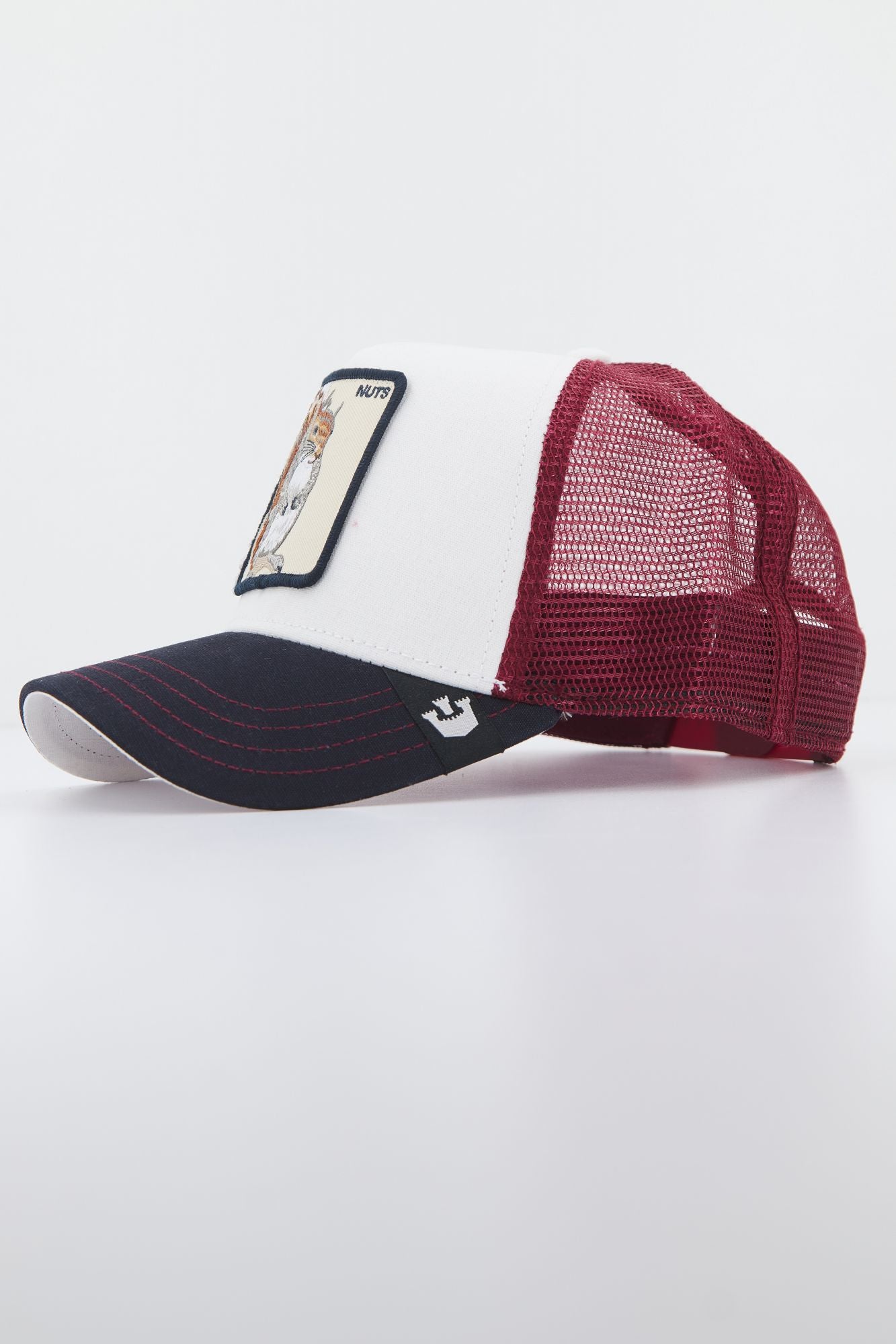 GOORIN BROS THE NUTTS SQUIRREL en color BURDEOS (2)