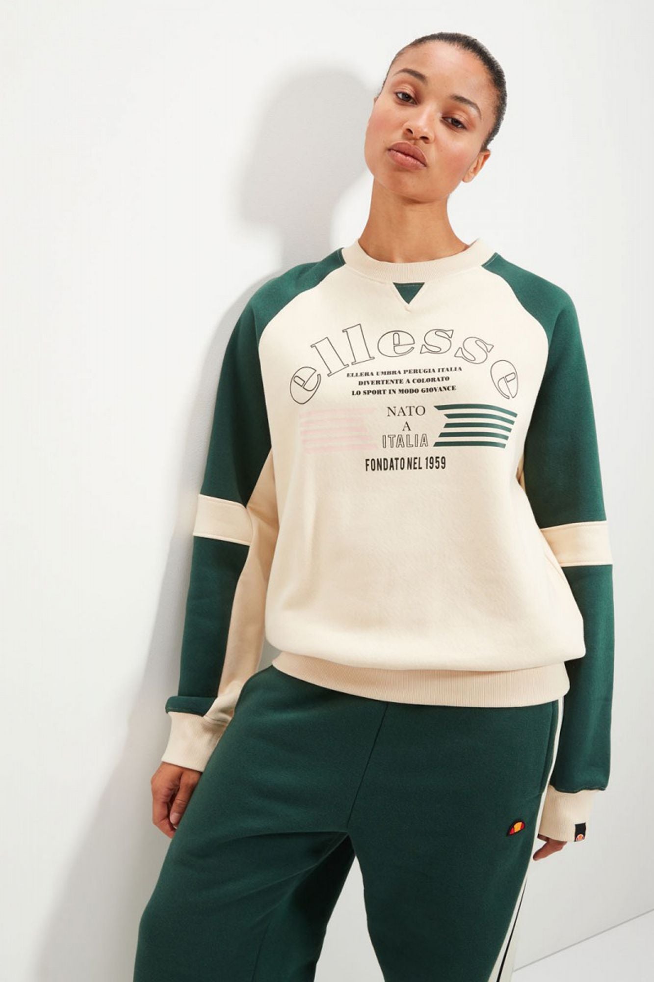 ELLESSE NORINA SWEATSHIRT en color BLANCO (1)