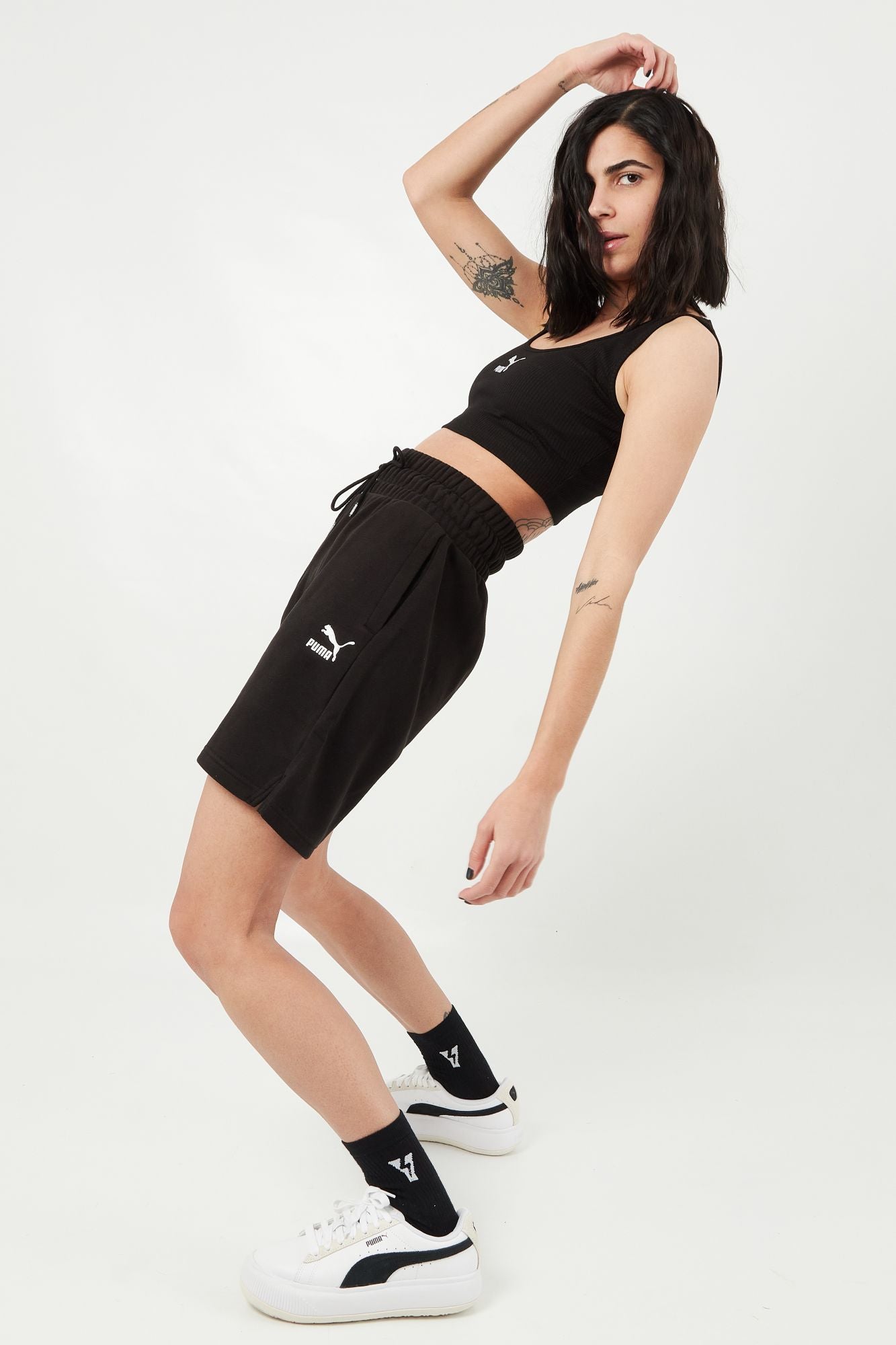 PUMA CLASSICS HIGH WAIST LONGLI en color NEGRO (4)