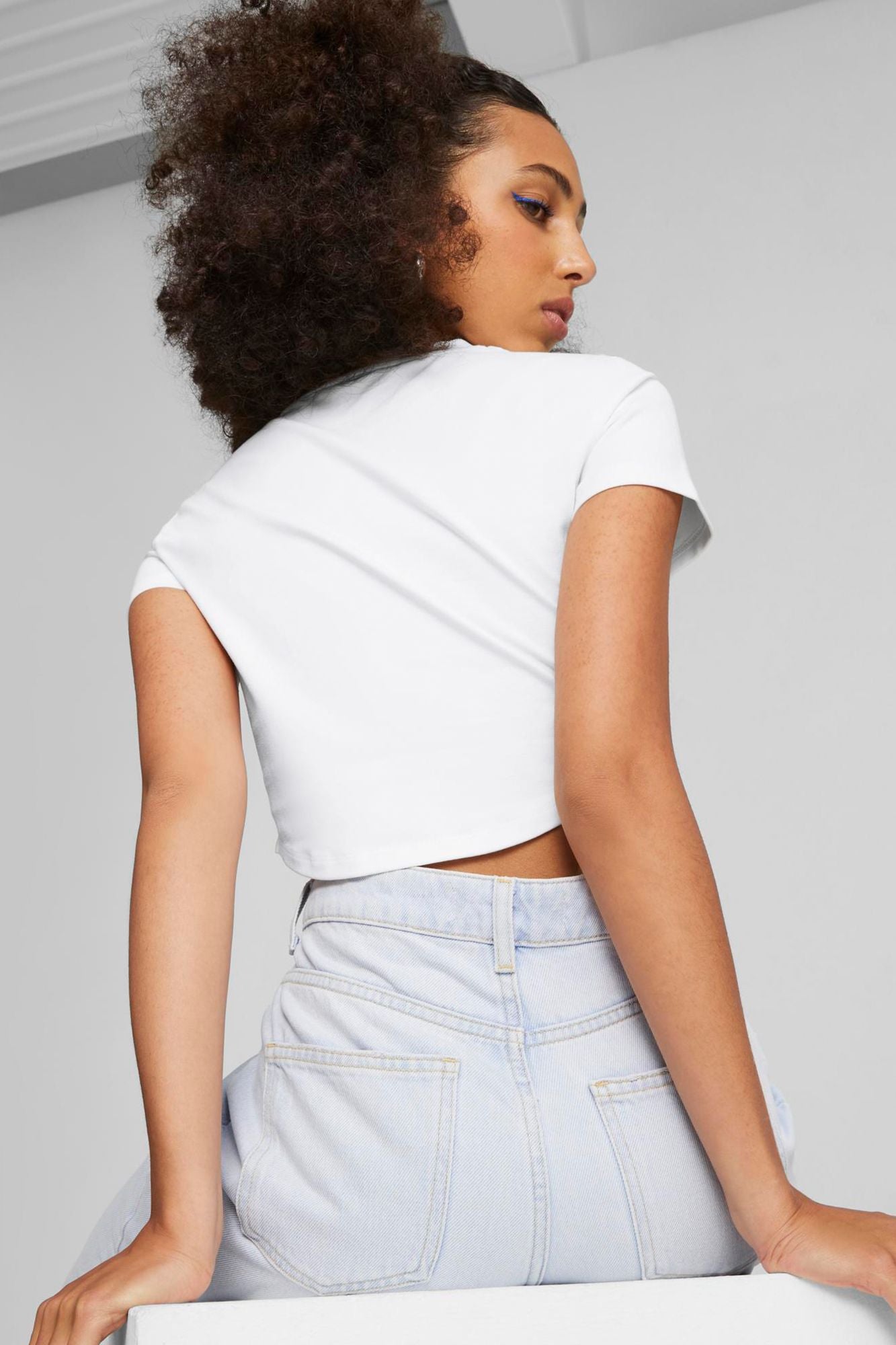 PUMA CROPPED SLIM en color BLANCO (3)