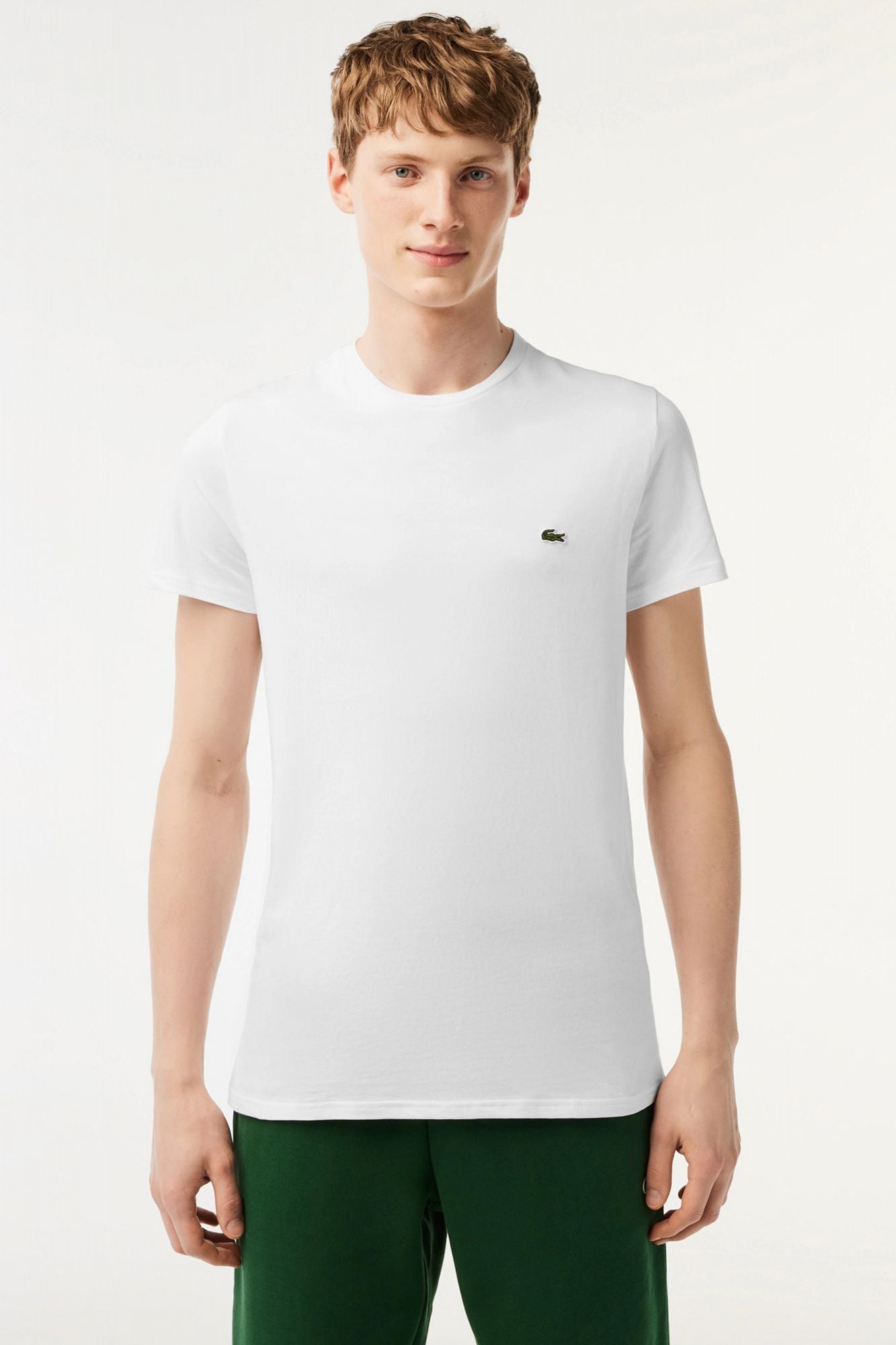LACOSTE SPORTSWEAR TEE-SHIRT REGULAR FIT en color BLANCO (1)