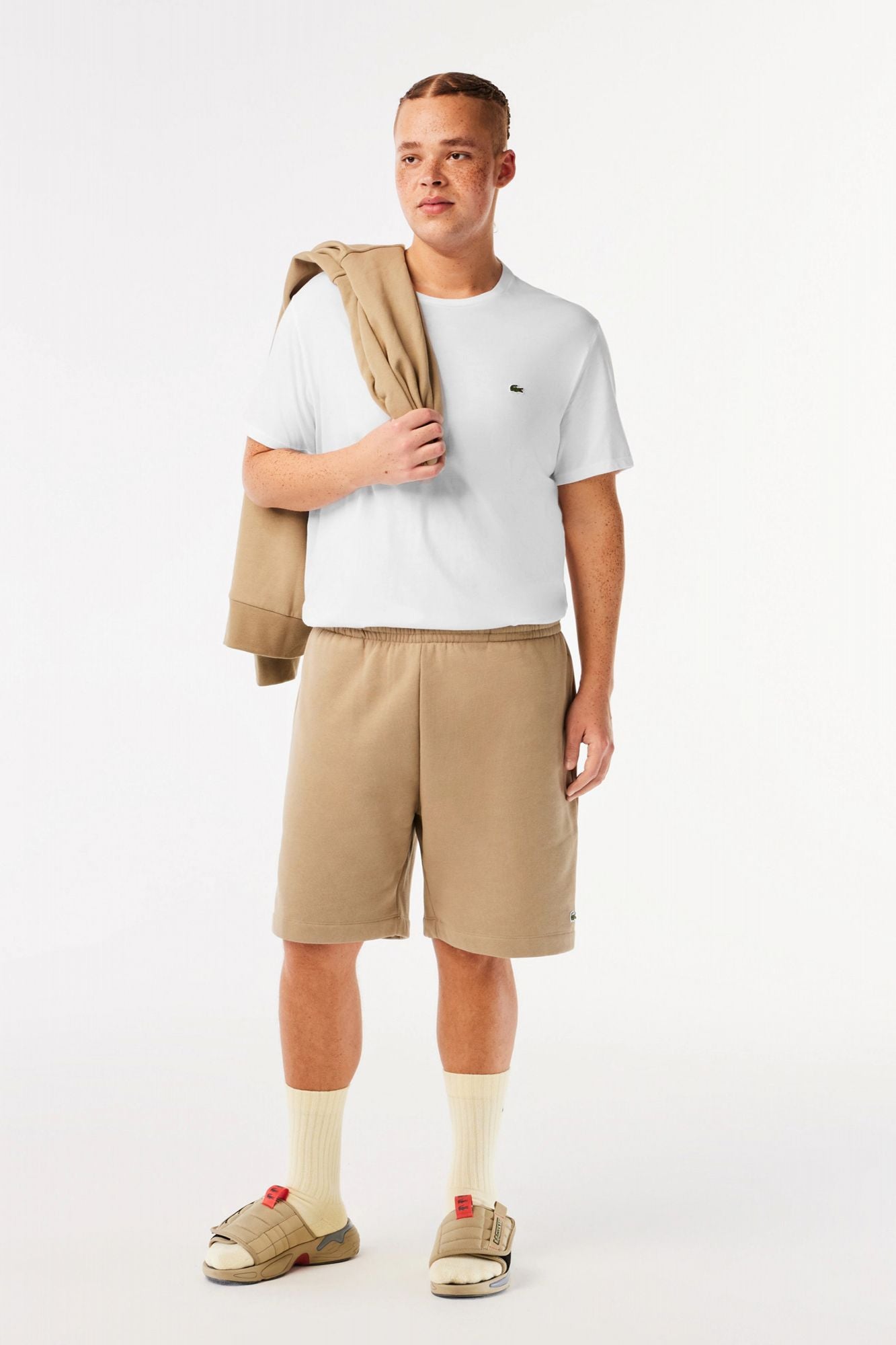 LACOSTE SPORTSWEAR TEE-SHIRT REGULAR FIT en color BLANCO (4)