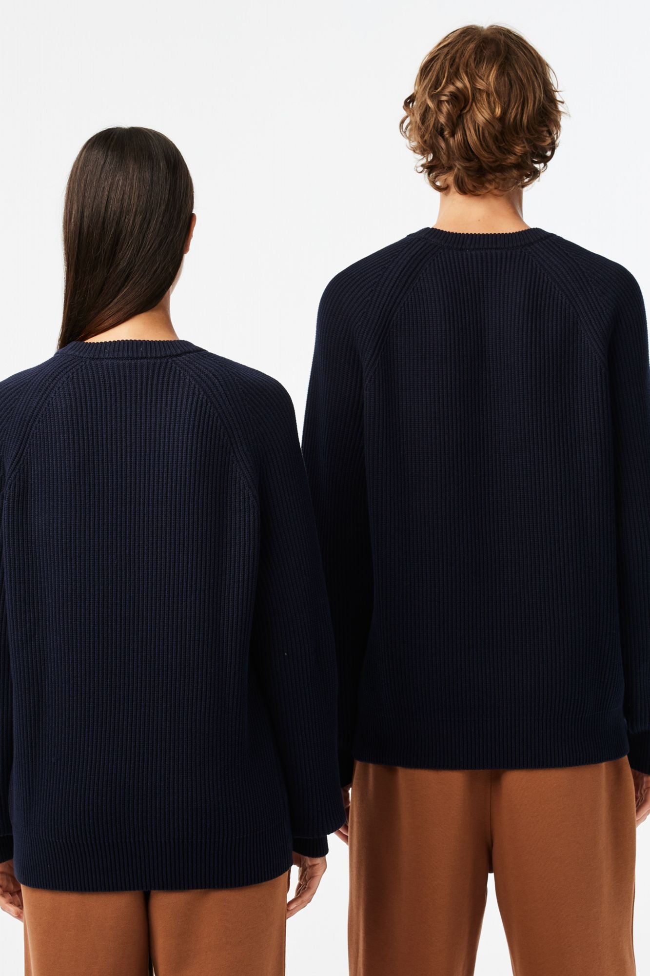 LACOSTE SPORTSWEAR SWEATER CLASSIC FIT UNISEX en color AZUL (4)