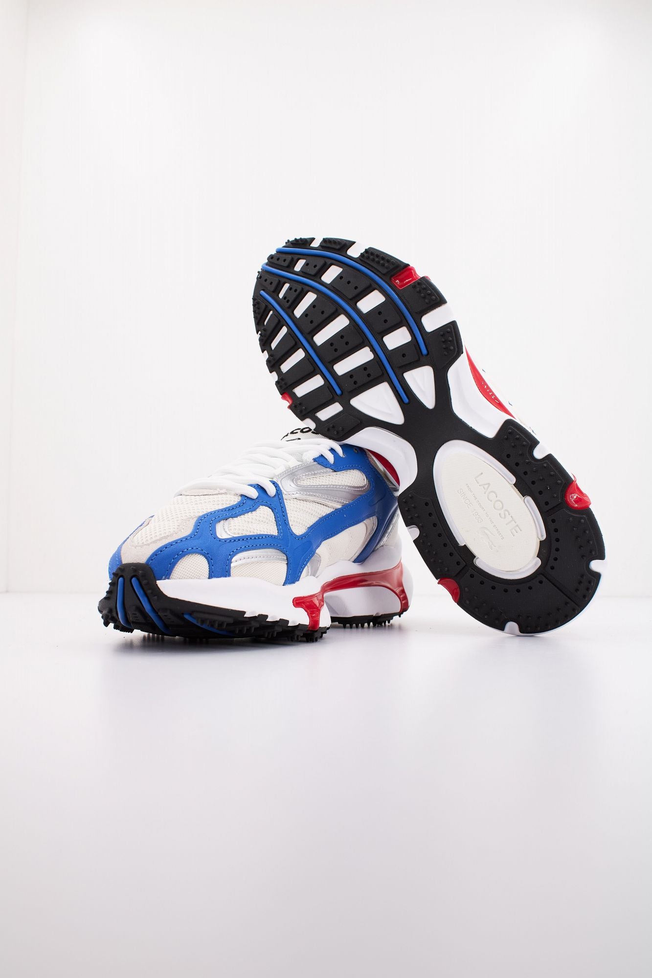 LACOSTE L003 2K24 TEXTILE en color AZUL (4)