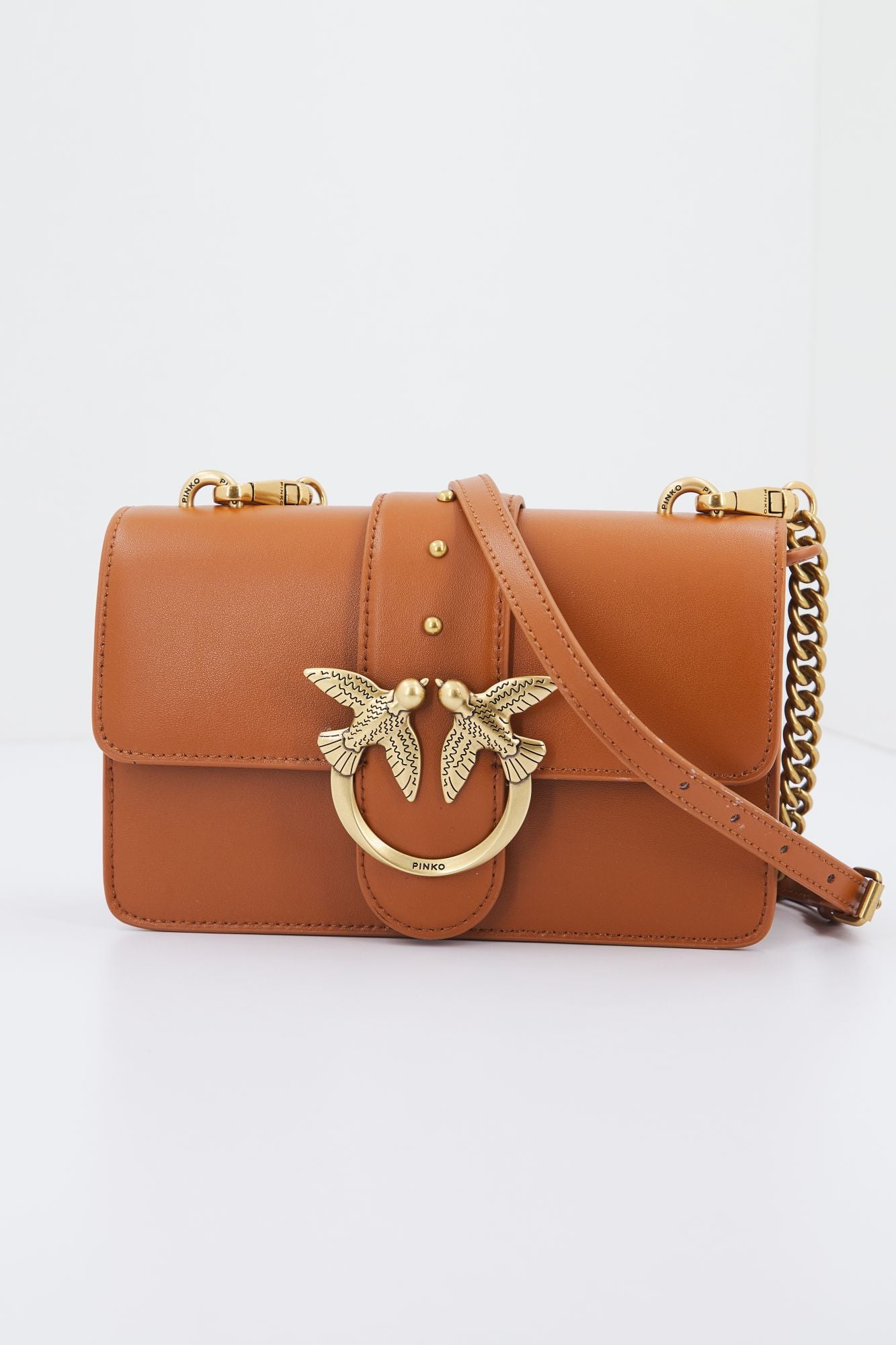 PINKO LOVE MINI ICON SIMPLY en color MARRON (1)