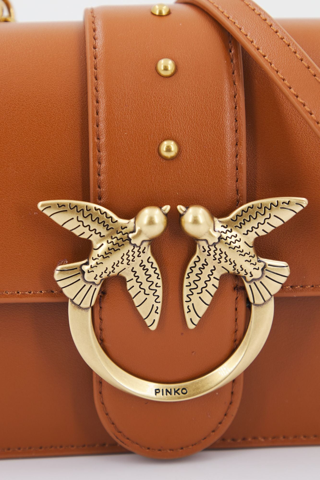 PINKO LOVE MINI ICON SIMPLY en color MARRON (4)