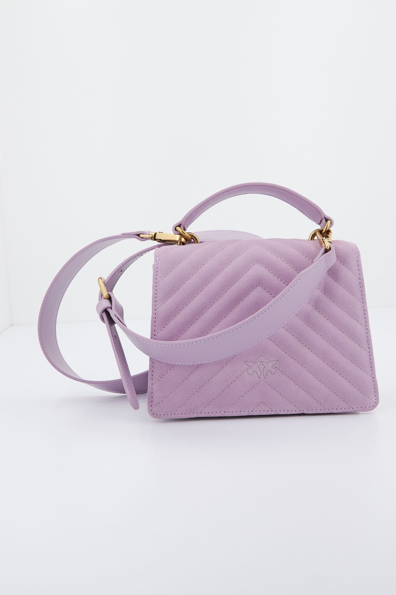 PINKO LOVE ONE TOP HANDLE MIN en color VIOLETA (3)