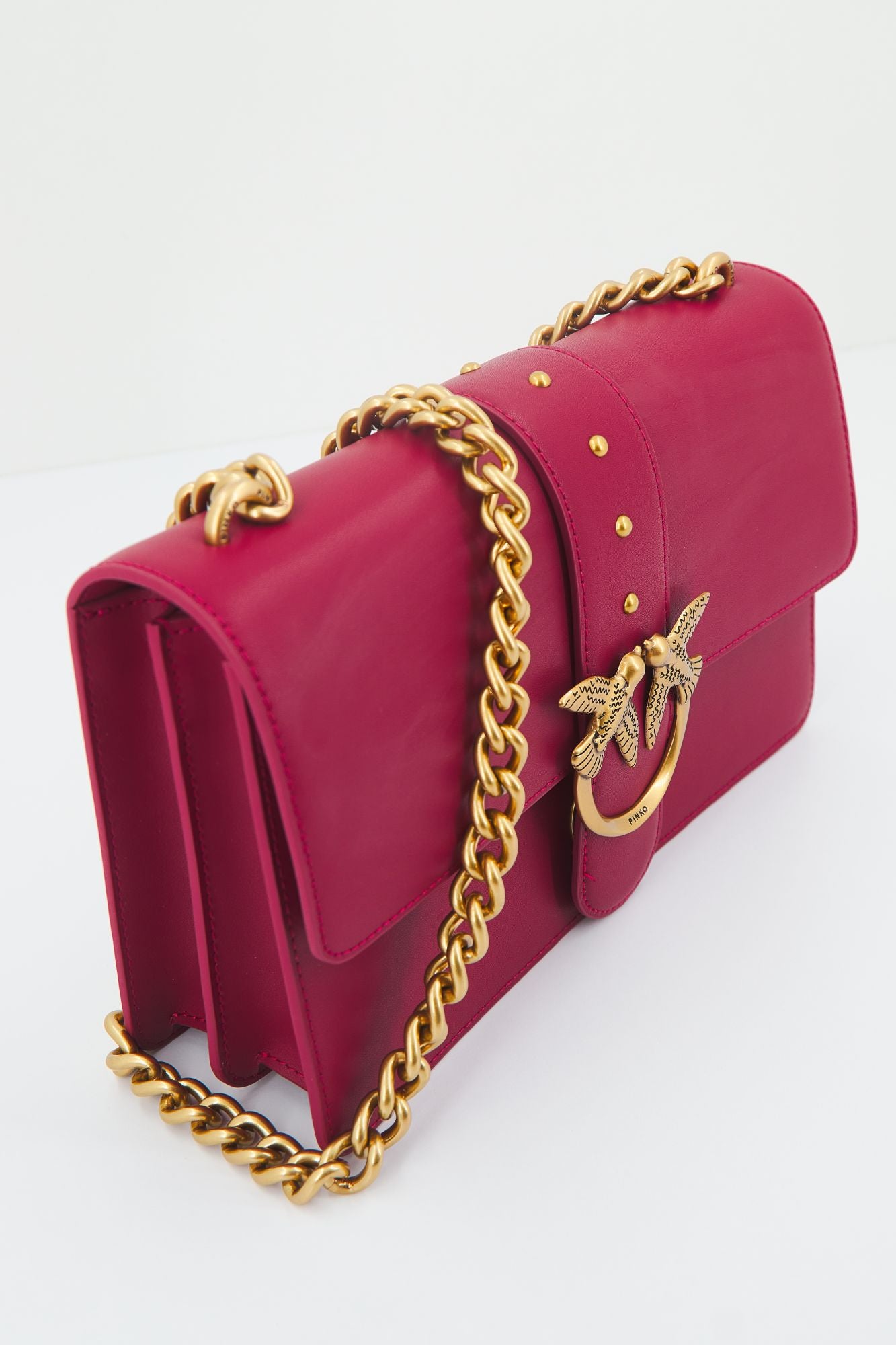 PINKO LOVE ONE CLASSIC C VITE en color BURDEOS (3)