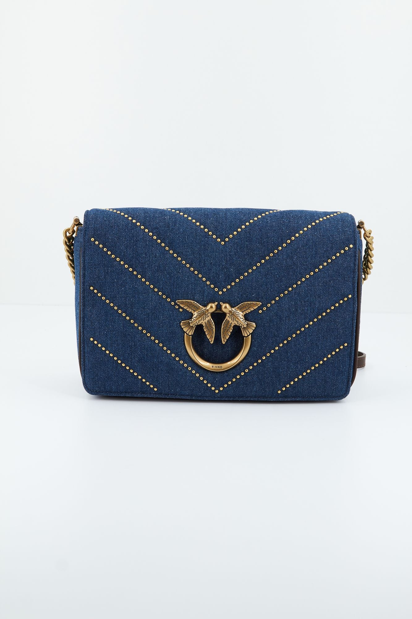 PINKO LOVE CLICK CLASSIC DENI en color AZUL (1)