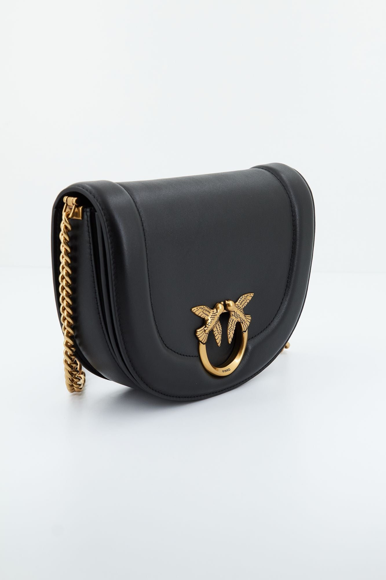 PINKO ROUND CLICK CLASSIC VIT en color NEGRO (2)