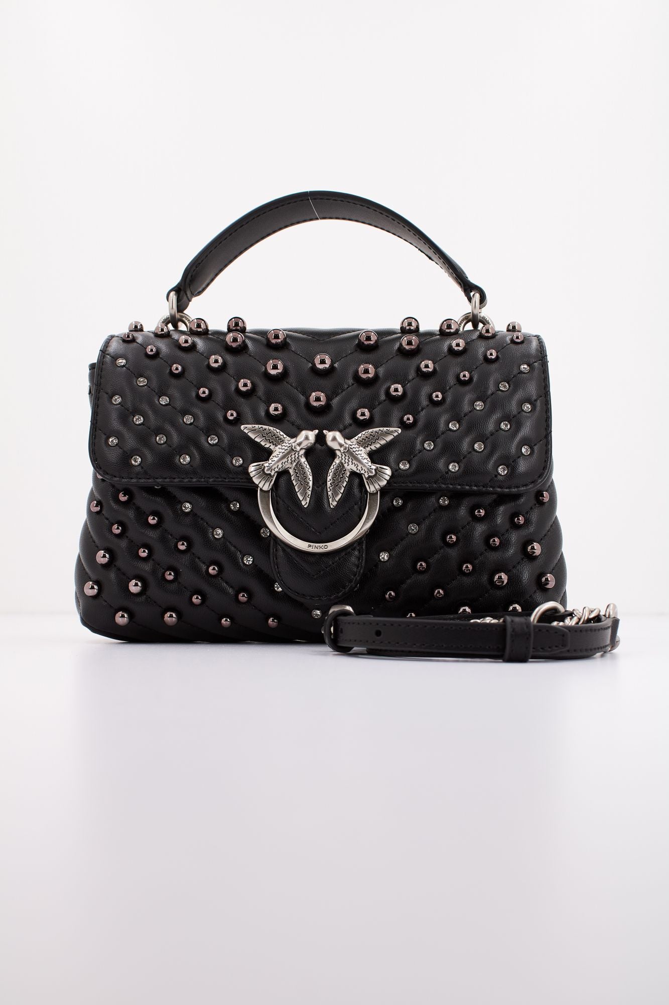 PINKO LOVE LADY PUFF MINI CL en color NEGRO (1)