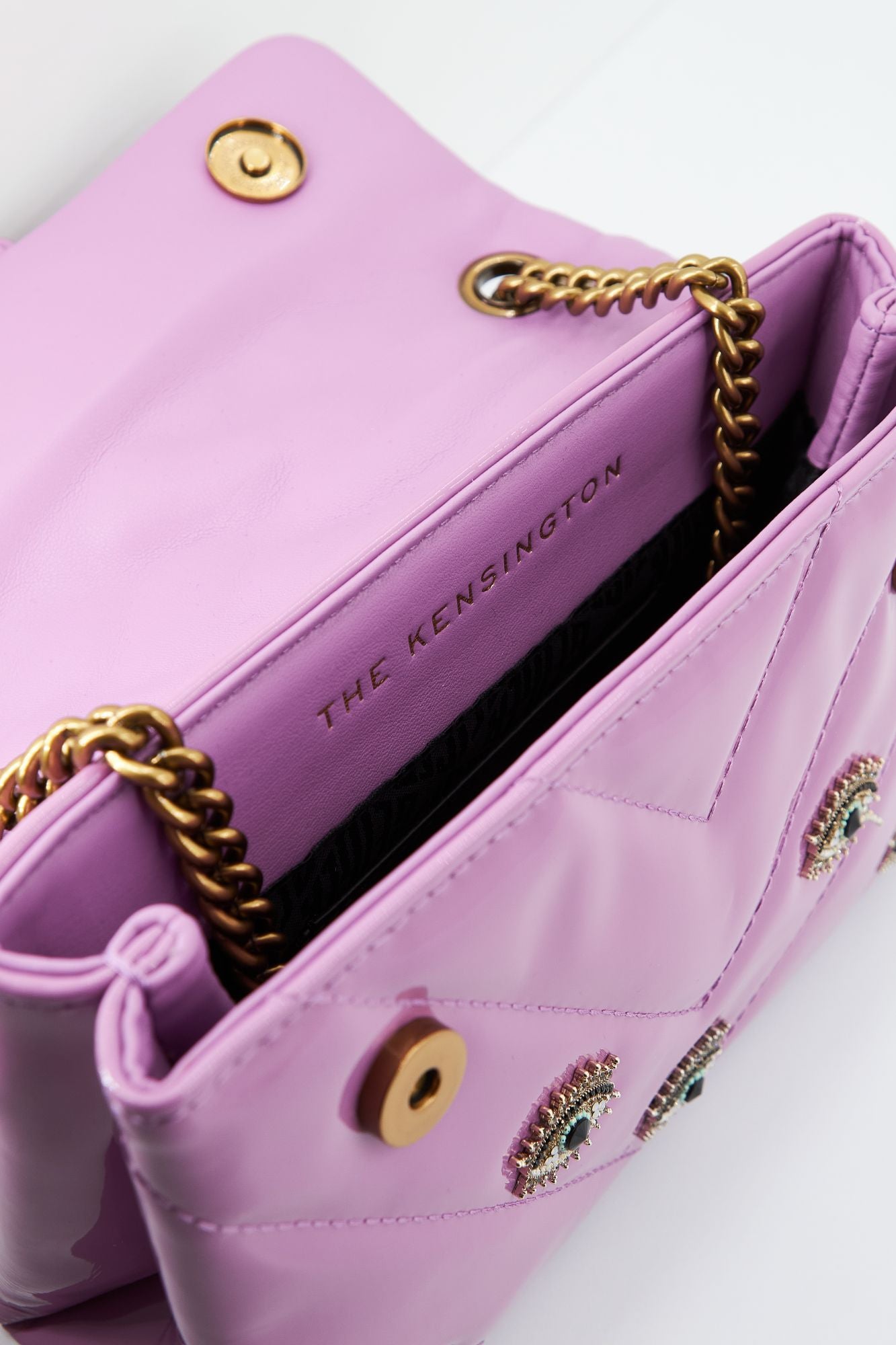 KURT GEIGER LONDON MD KENSINGTON BAG EYE en color ROSA (4)