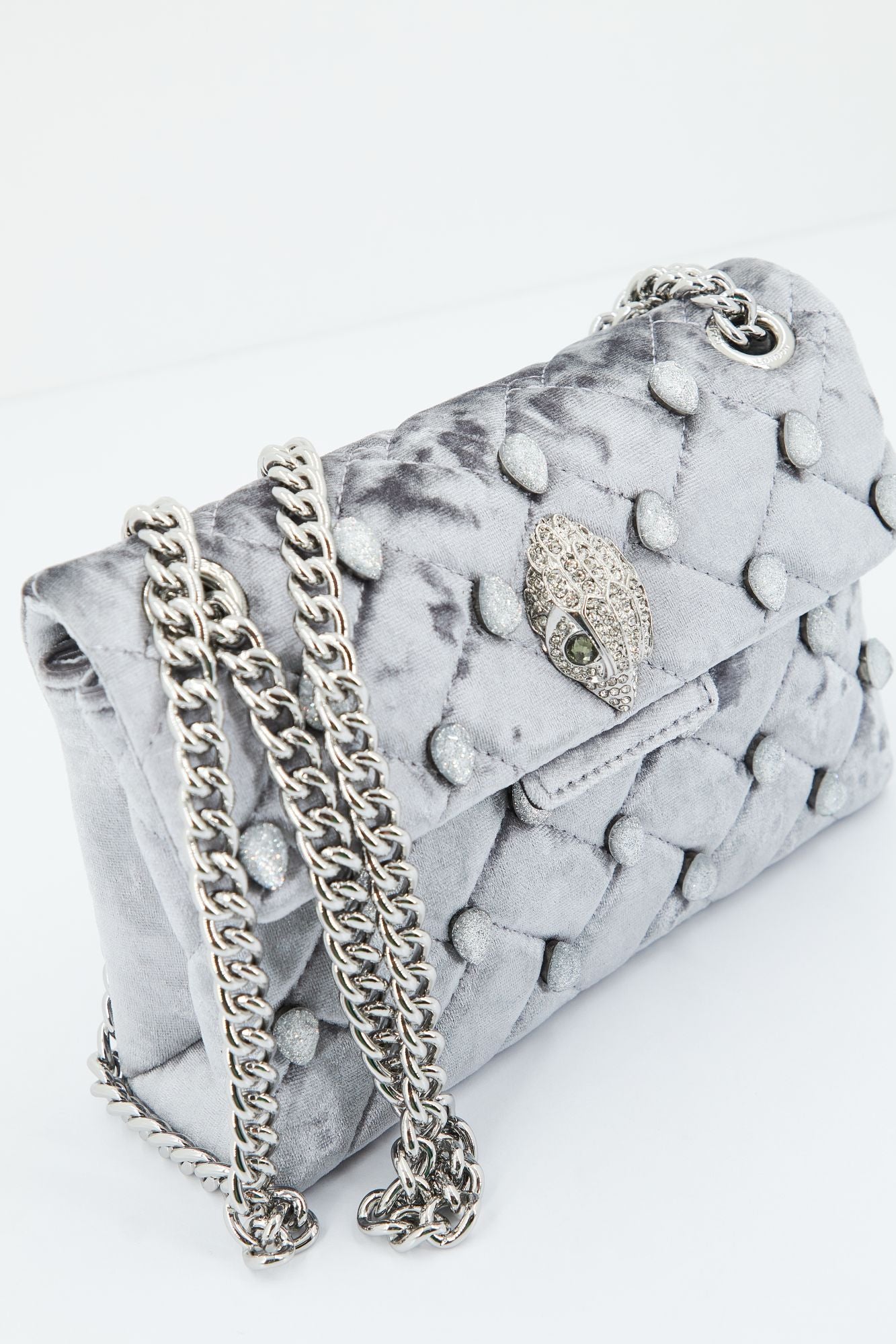 KURT GEIGER LONDON MINI KENSINGTON CRYS en color PLATA (3)