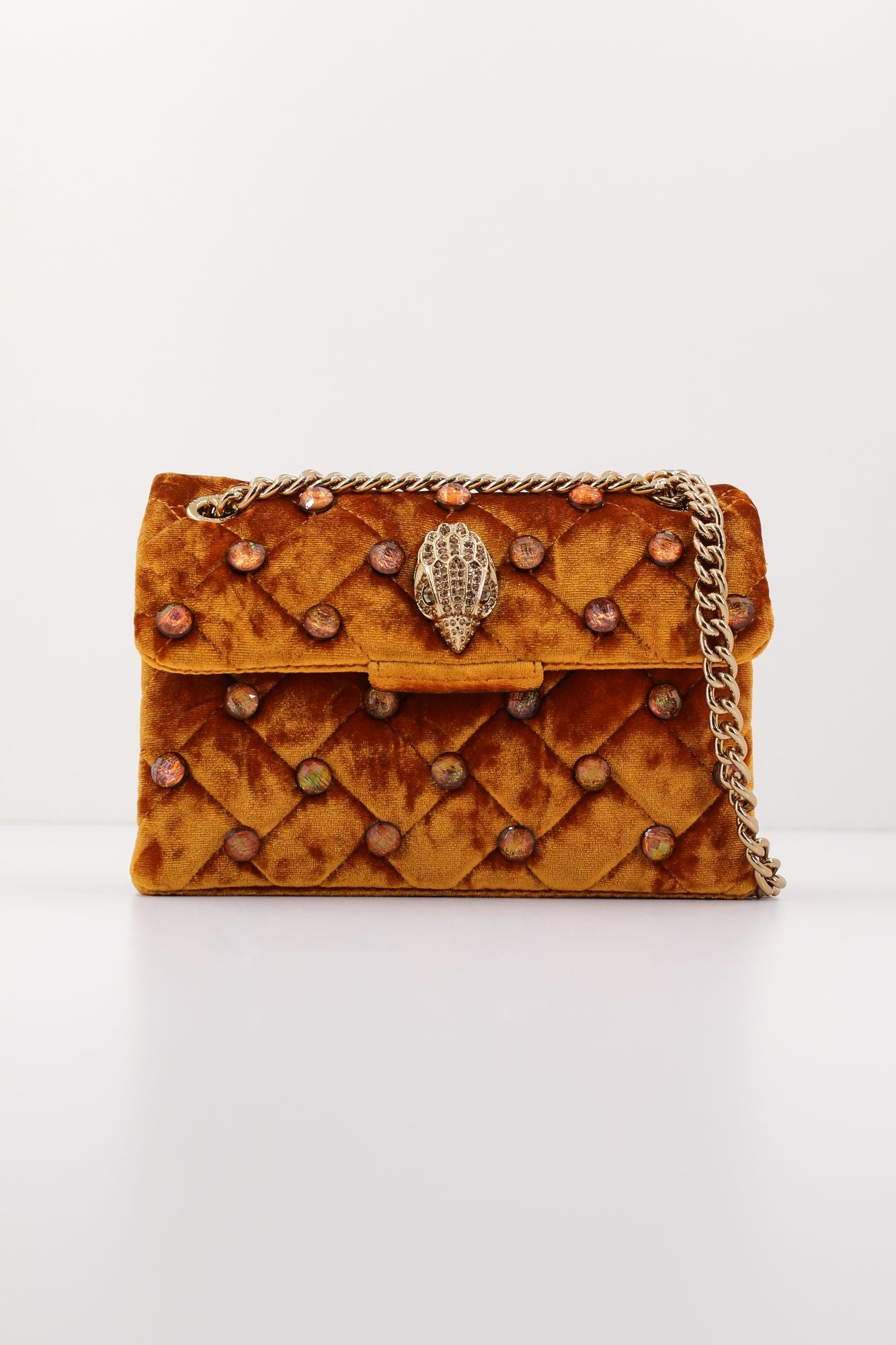 KURT GEIGER LONDON MINI KENSINGTON CRYSTALS en color NARANJA (1)