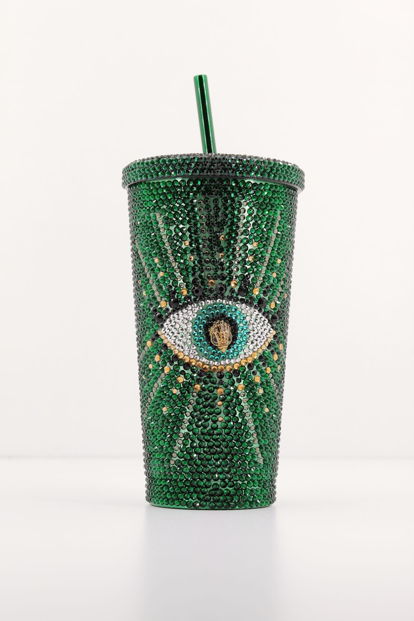 KURT GEIGER LONDON CRYSTAL TUMBLER en color VERDE (1)