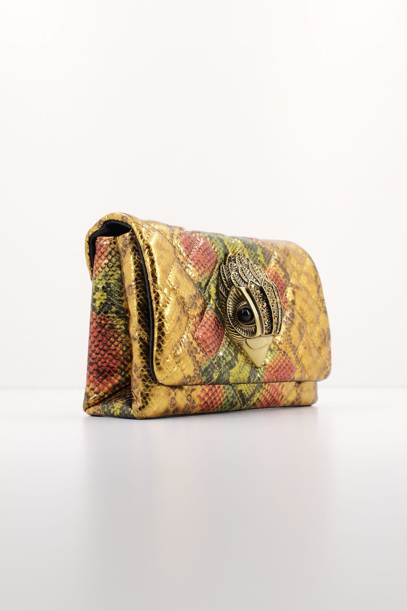 KURT GEIGER LONDON LEATHER MINI KENSINGTON en color BRONCE (2)