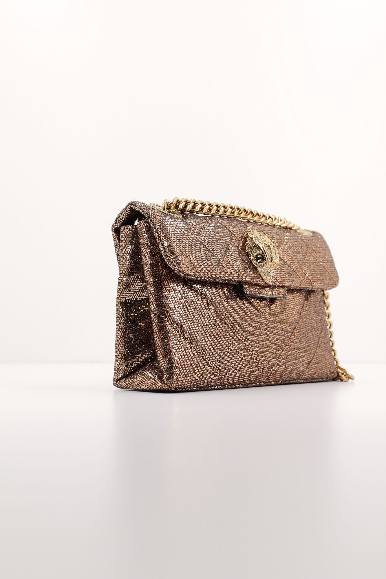 KURT GEIGER LONDON 690-LUREX MINI KENSINGTON en color BRONCE (2)