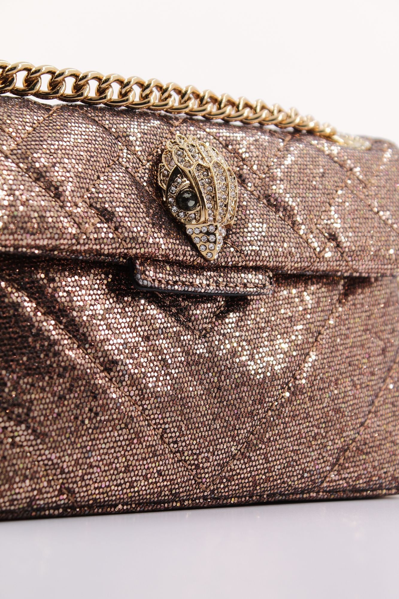 KURT GEIGER LONDON 690-LUREX MINI KENSINGTON en color BRONCE (4)