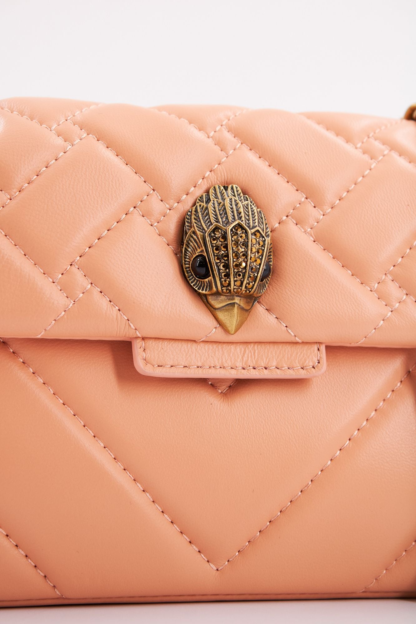 KURT GEIGER LONDON LEATHER MINI KENSINGTON en color NARANJA (4)