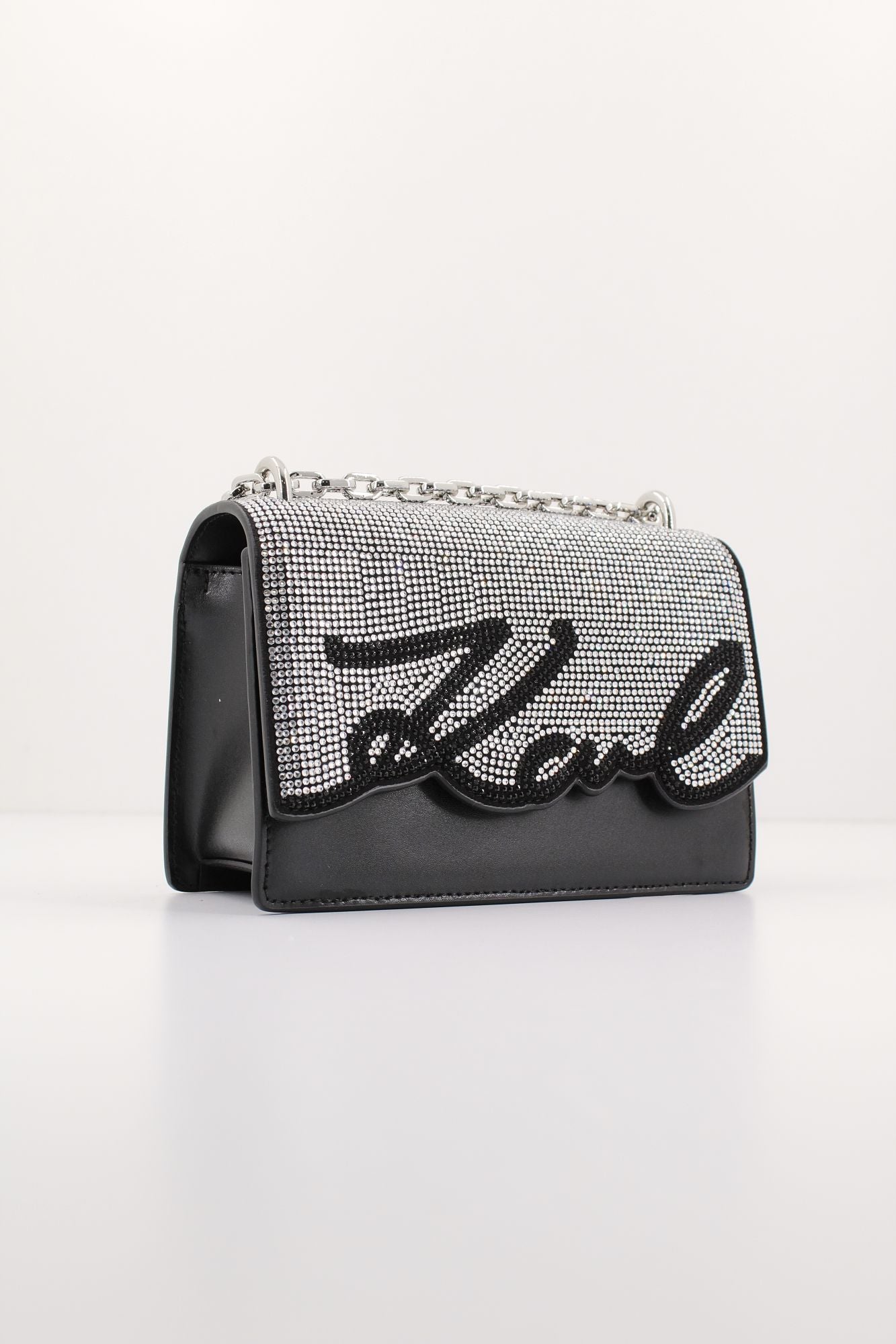KARL LAGERFELD K/SIGNATURE SP SM SHB CRYS en color NEGRO (2)