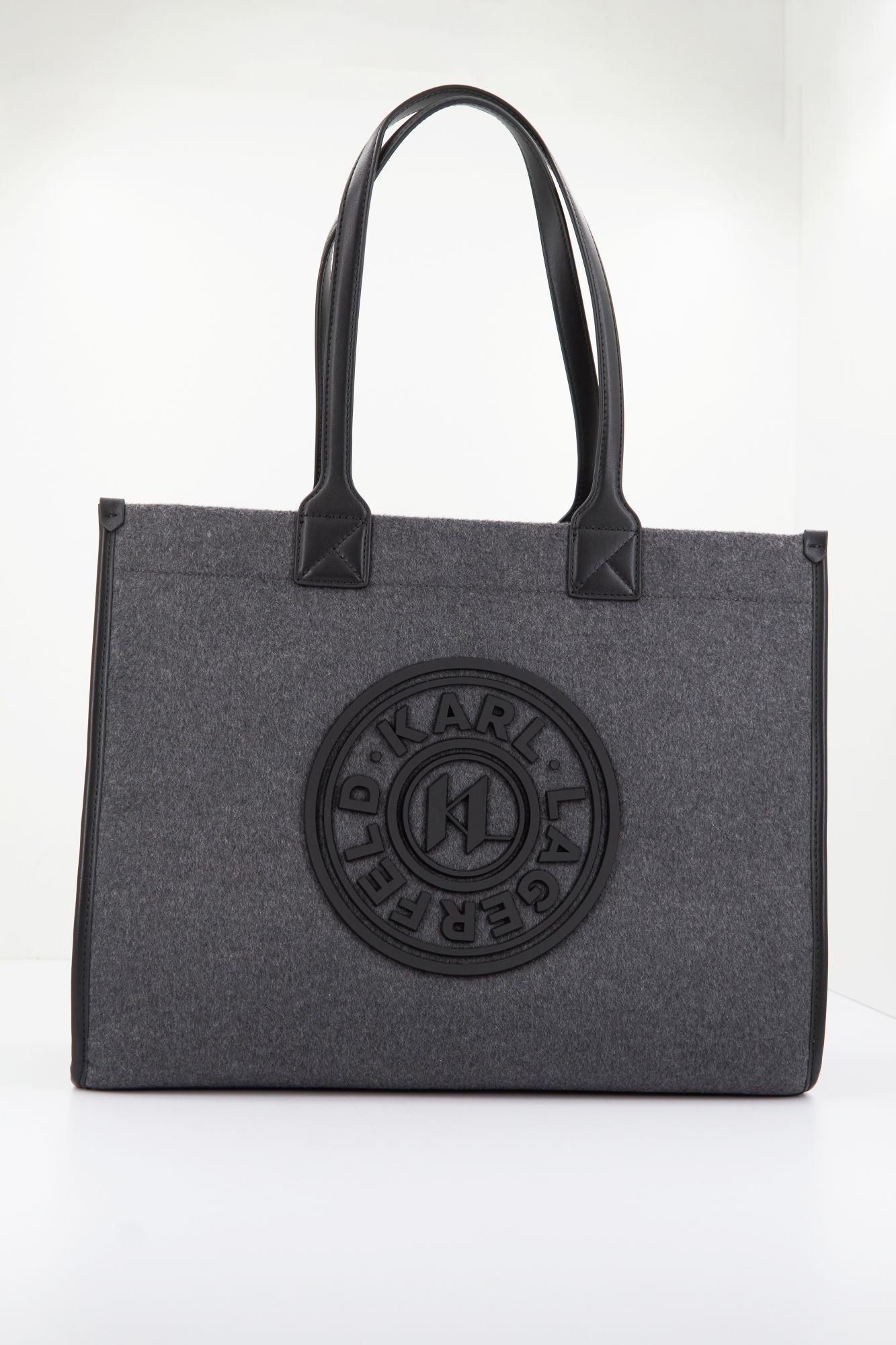 KARL LAGERFELD K/SKUARE LG TOTE FELT en color GRIS (1)