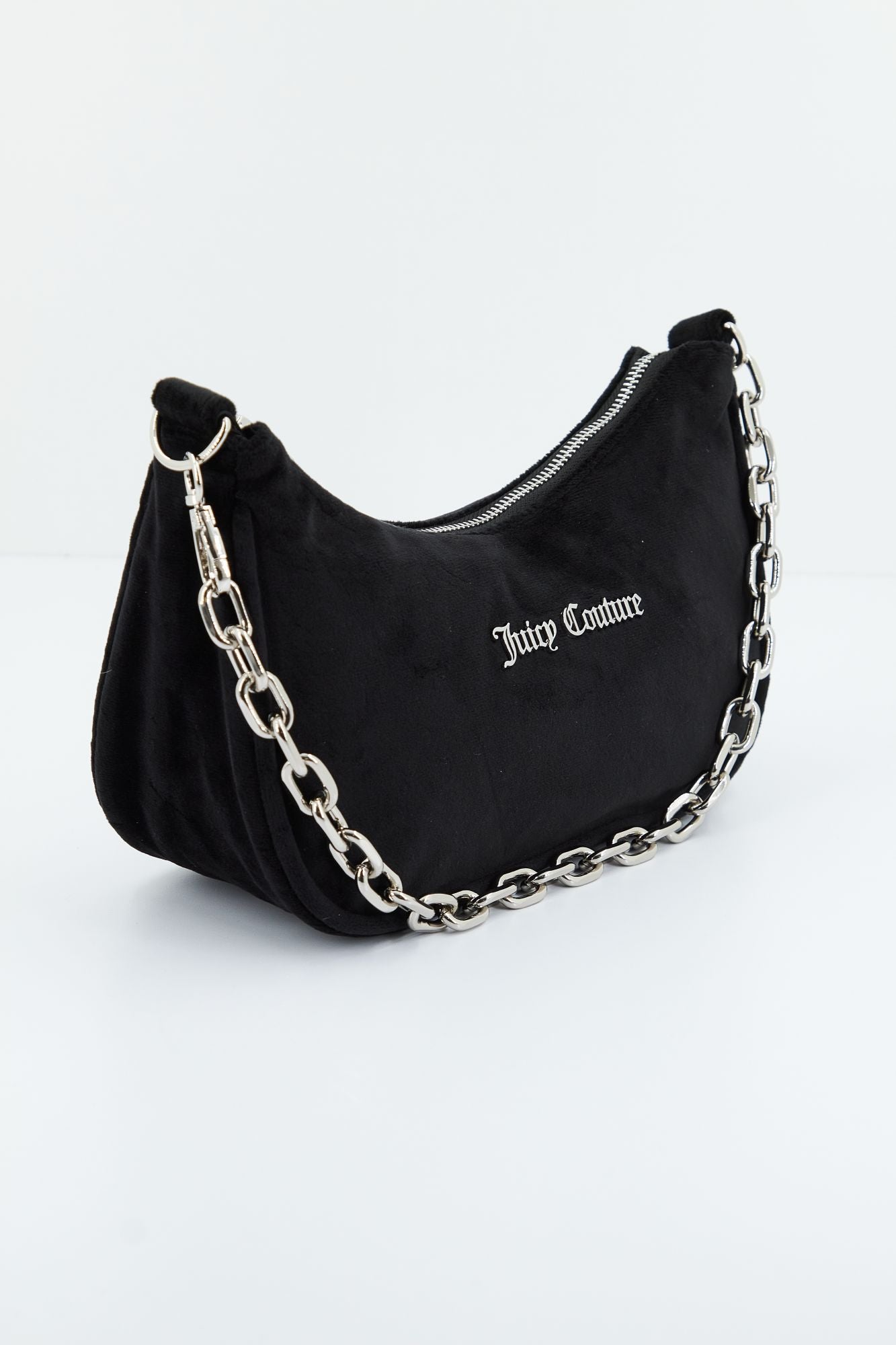 JUICY COUTURE KABELO VELOUR SHOUDER BAG en color NEGRO (2)