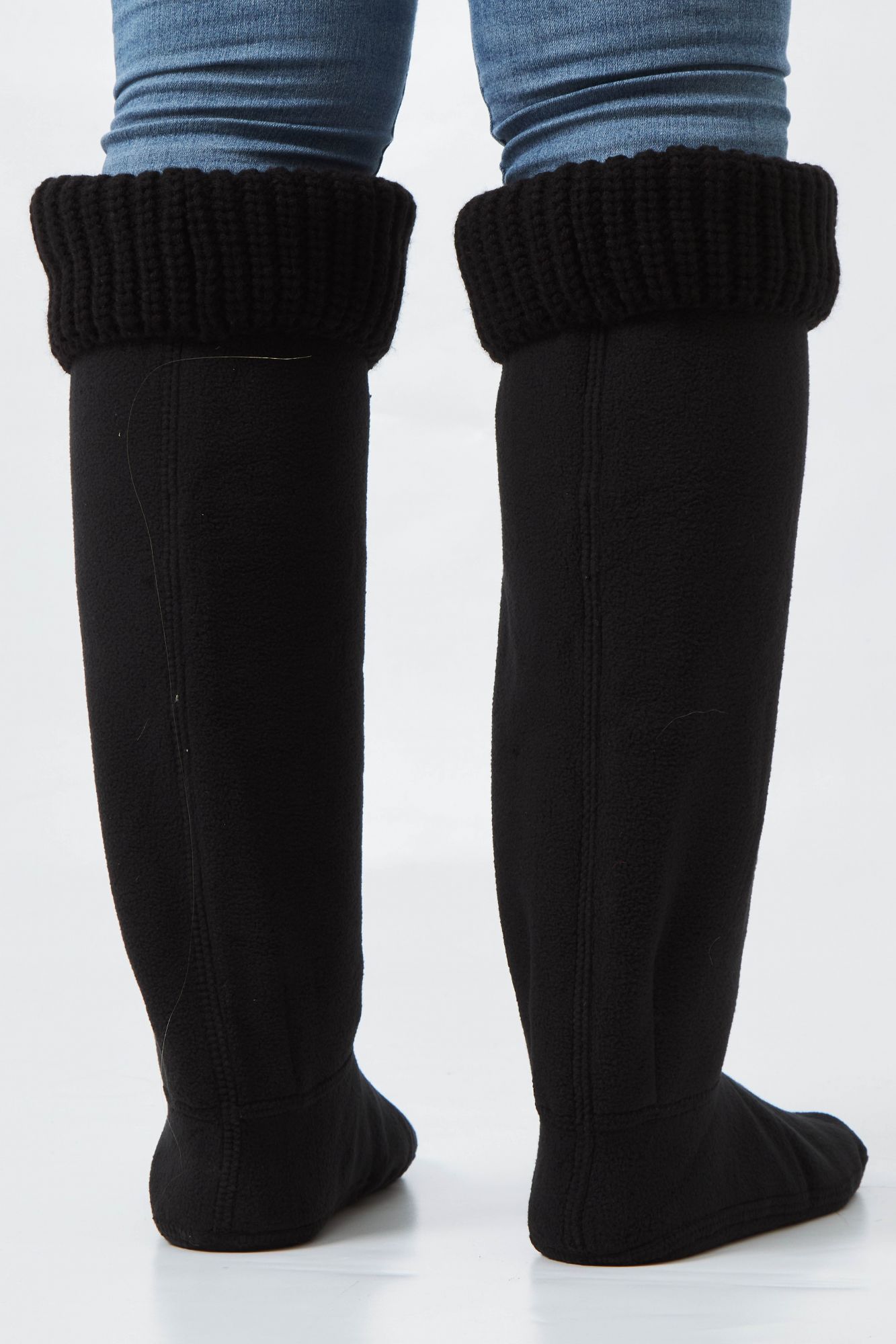 HUNTER SOCKS HALF CARDIGAN en color NEGRO (3)